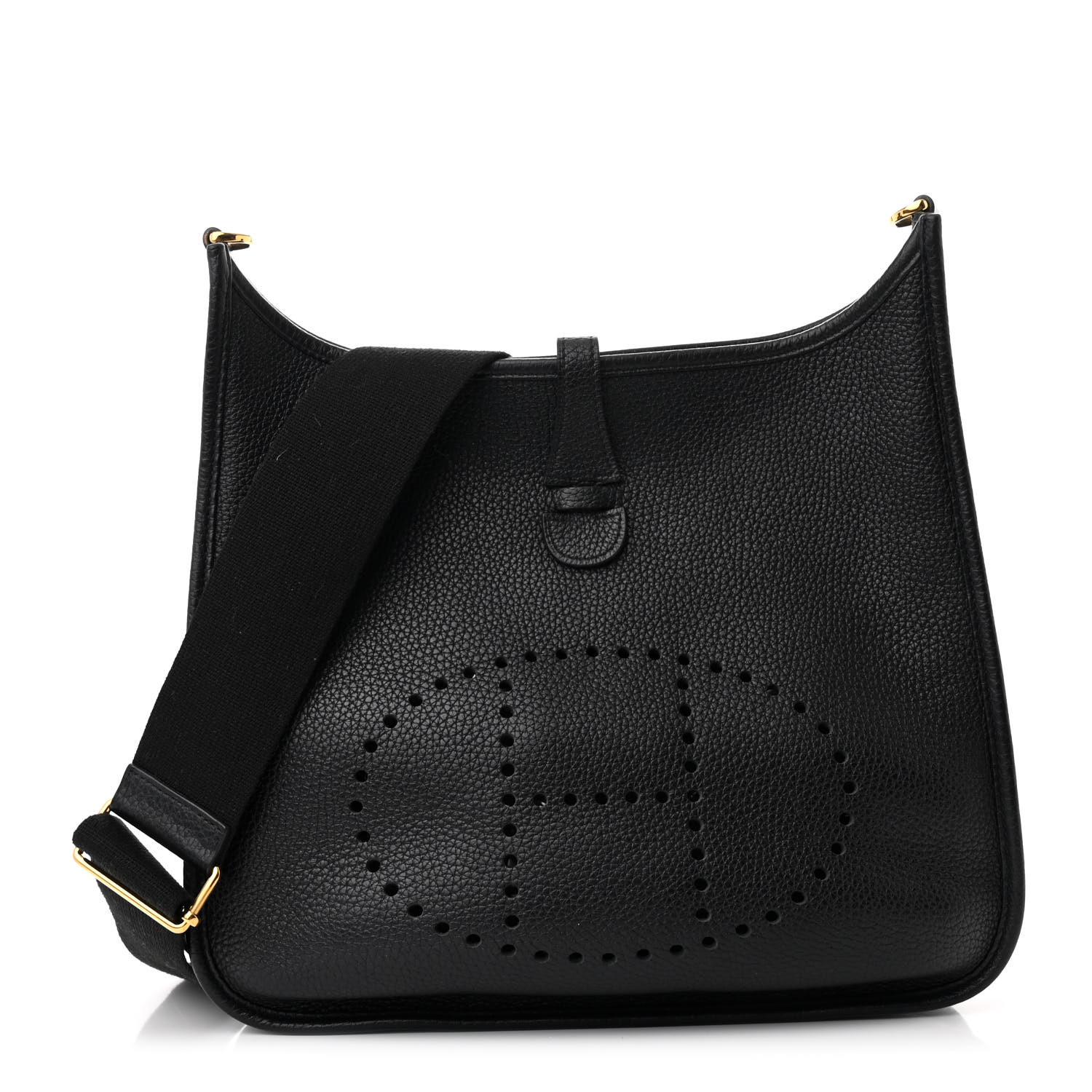 送料込み【HERMES】エルメス BLACK CLEMENCE EVELYNE III PM HERMES Taurillon Clemence Evelyne III PM Black 1682880