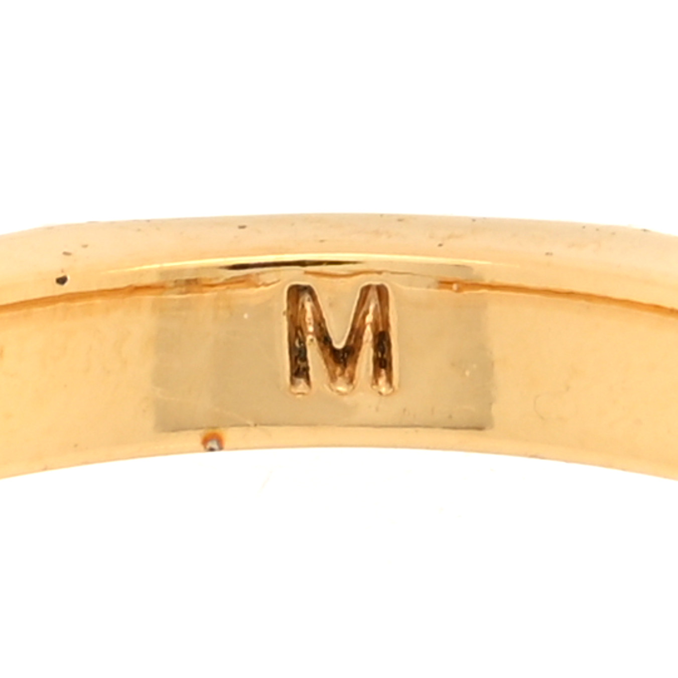 CHRISTIAN DIOR Metal Crystal DIO(R)EVOLUTION Ring M Gold