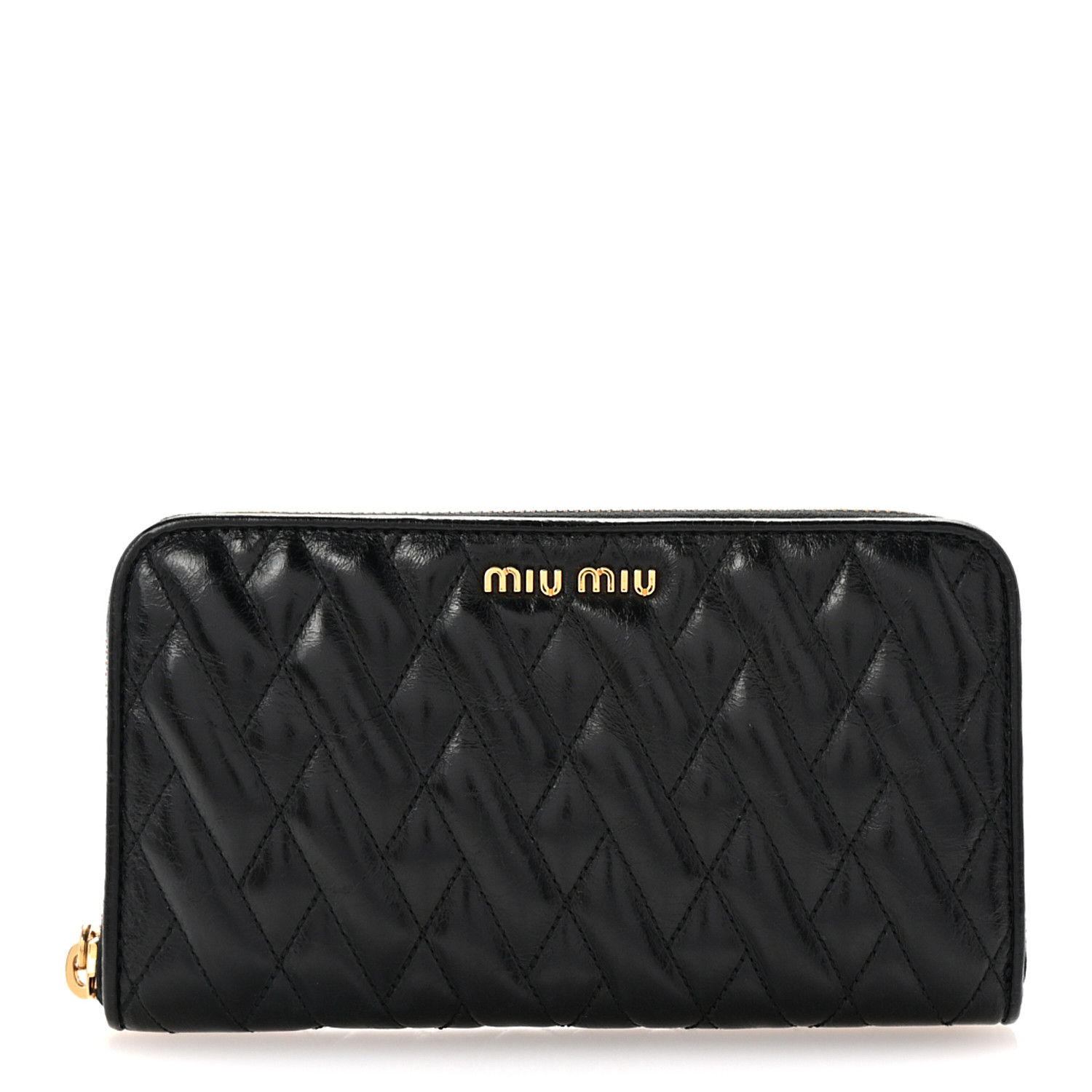 小物 MIU MIU Leather Wallet Miu Miu Leather Wallet | Brown | FARFETCH