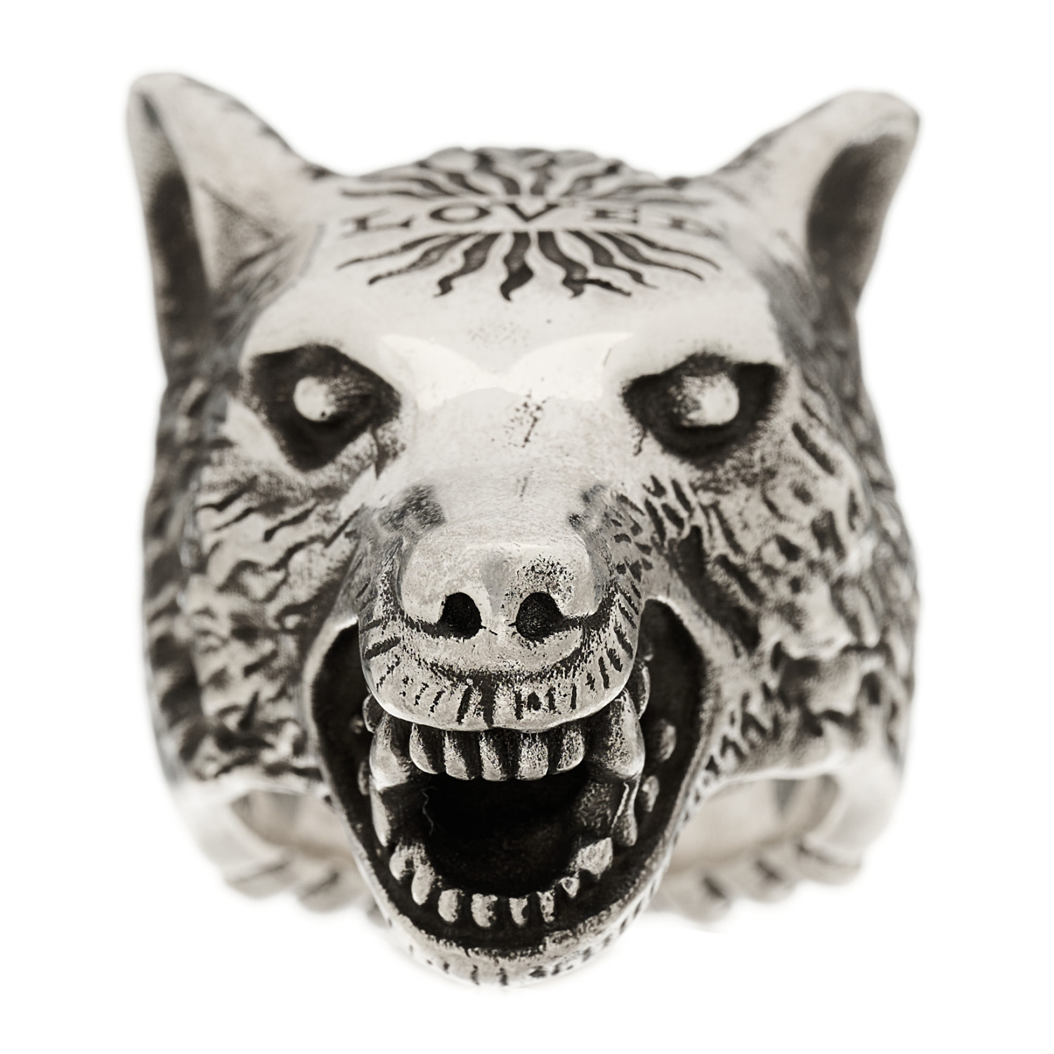 GUCCI｜グッチ 476900　ANGER FOREST Wolf head GUCCI Anger Forest Wolf Head Necklace Silver 925 Men's