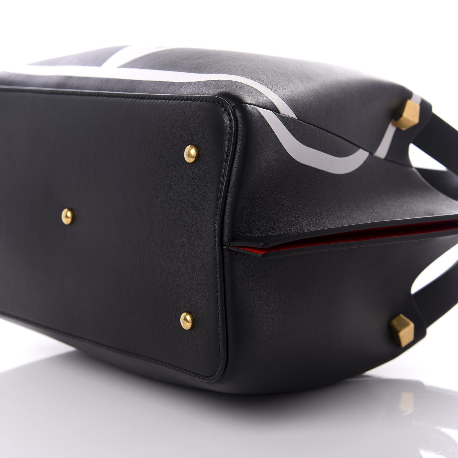 VALENTINO GARAVANI Nappa VLogo Small Escape Tote Black