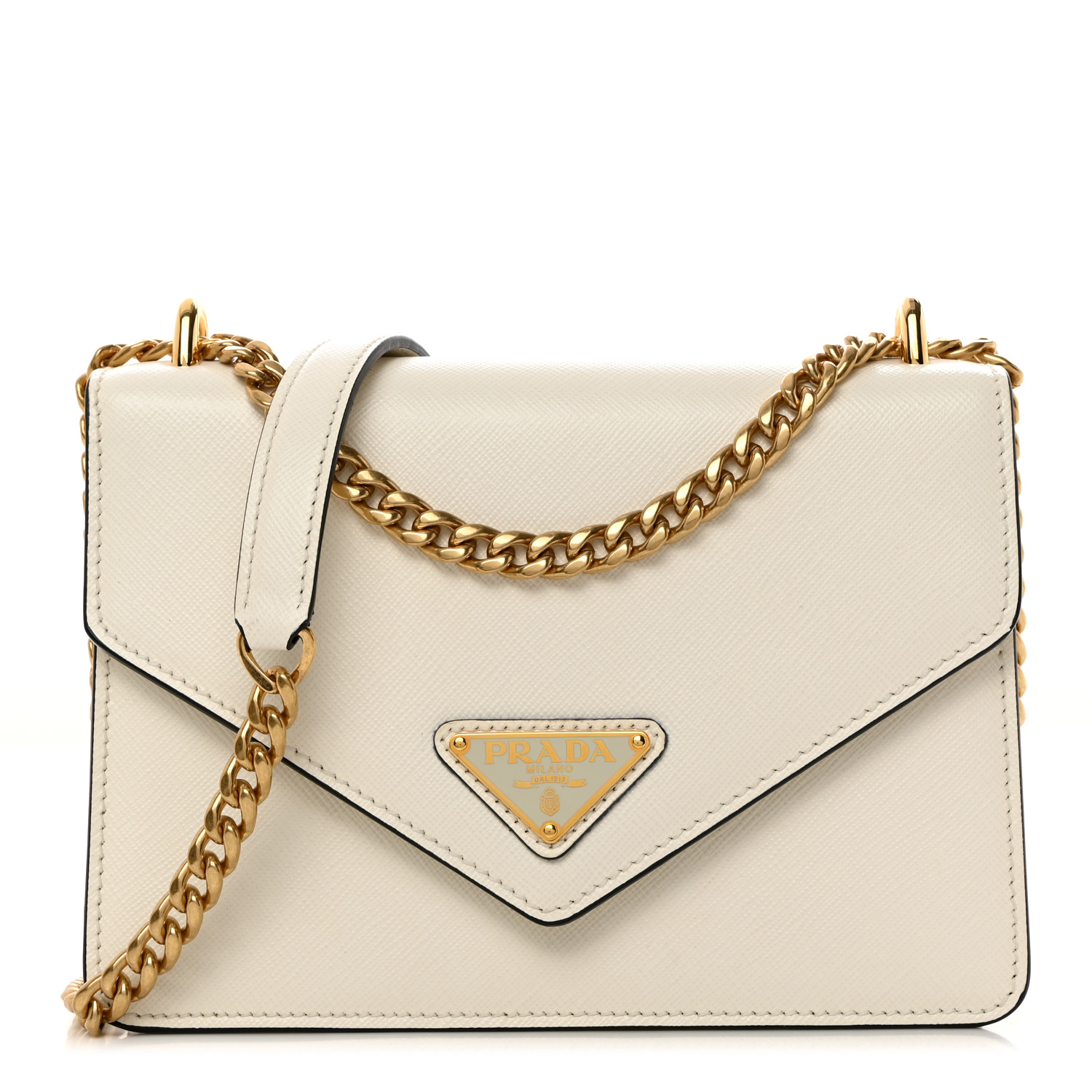 ショルダーバッグ・ポシェット PRADA SAFFIANO ENVELOPE SHOULDER BAG Amazon.com: Prada, Pre-Loved Black Saffiano Leather Envelope
