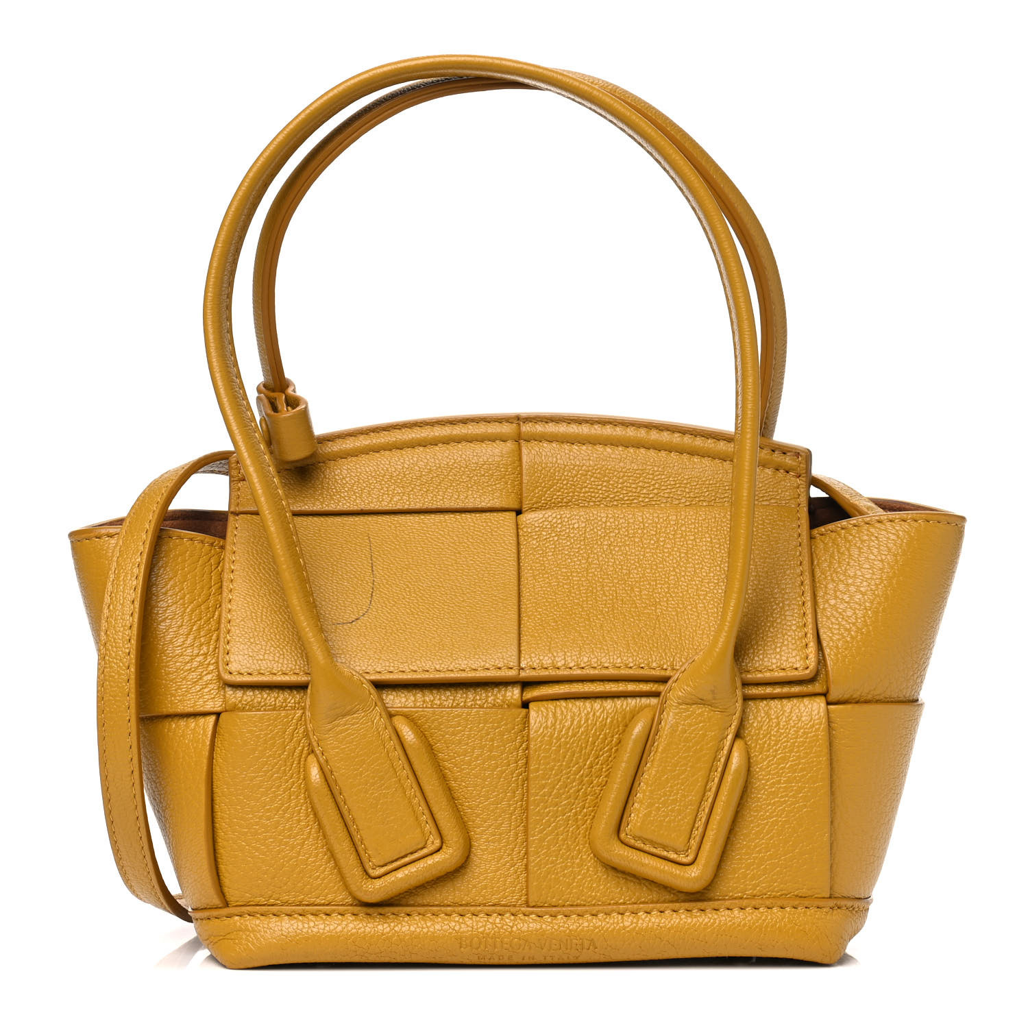 BOTTEGA VENETA Grained Calfskin Mini Maxi Intrecciato Arco