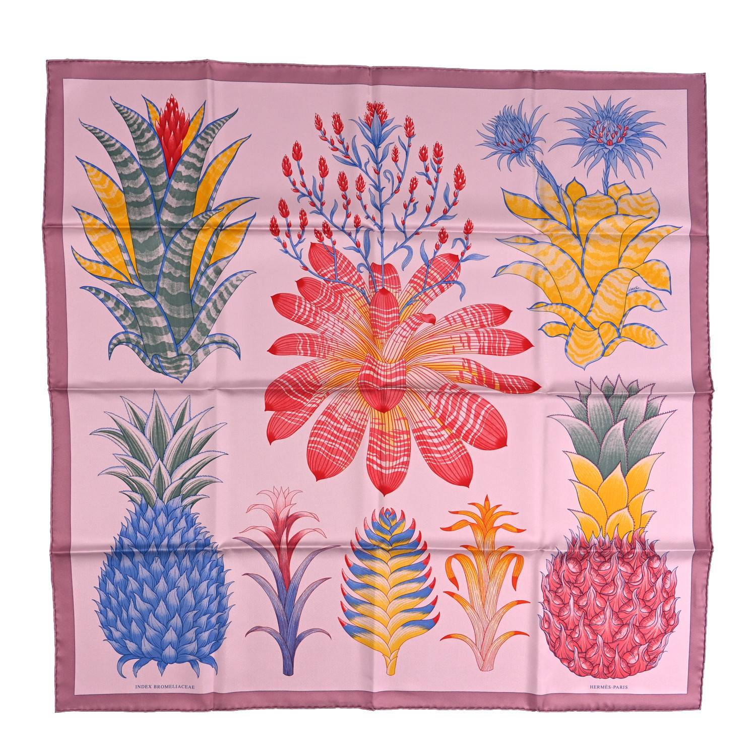 HERMÈS INDEX BROMELIACEAE スカーフ Hermes Scarf 