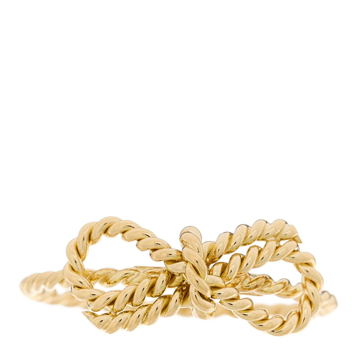 【コールポート for Tiffany】金彩金盛 上金彩皿／２枚セット Authentic Tiffany & Co 18k Yellow Gold Diamond Large Ribbon