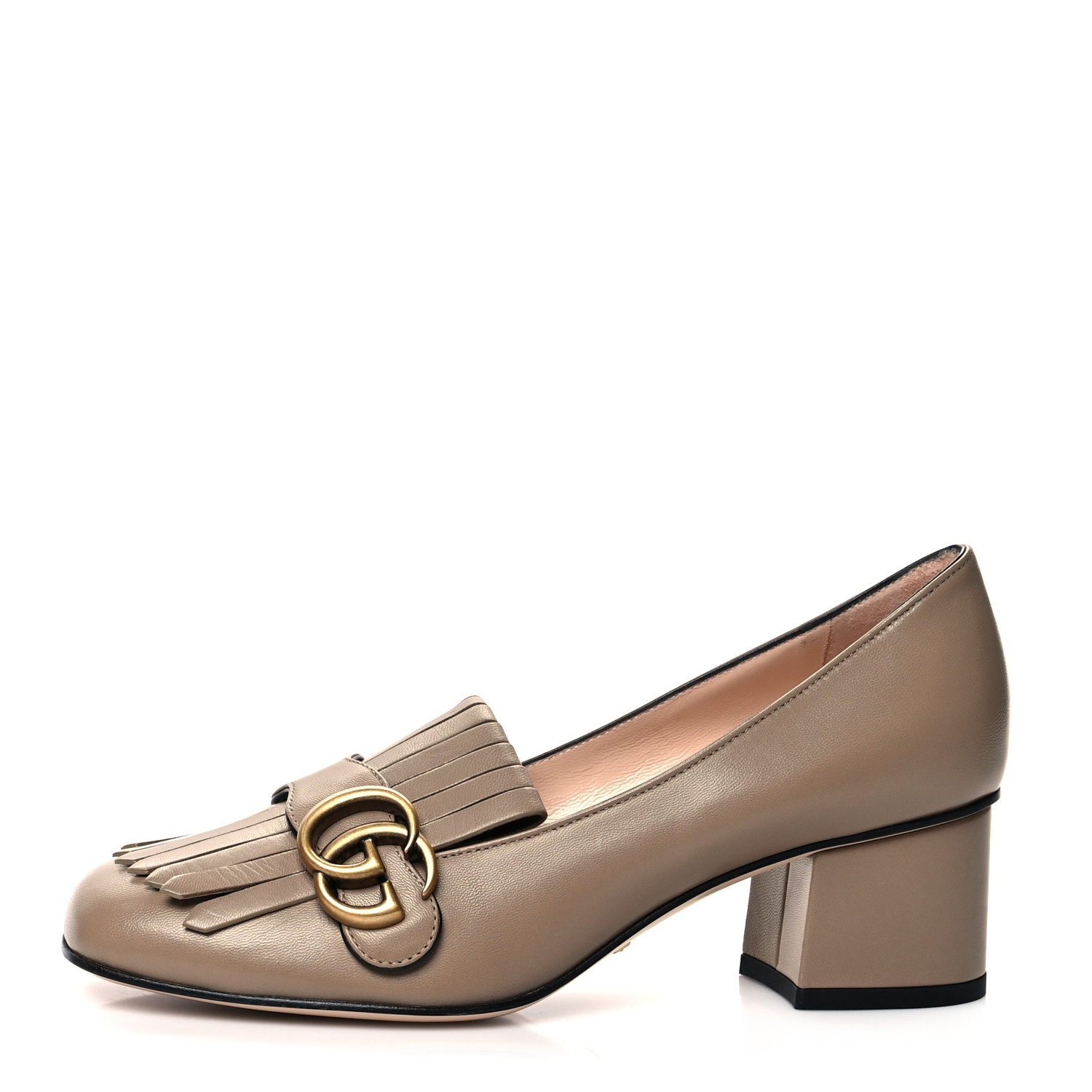 GUCCI ヒールモカシン エナメルレザー パンプス 37