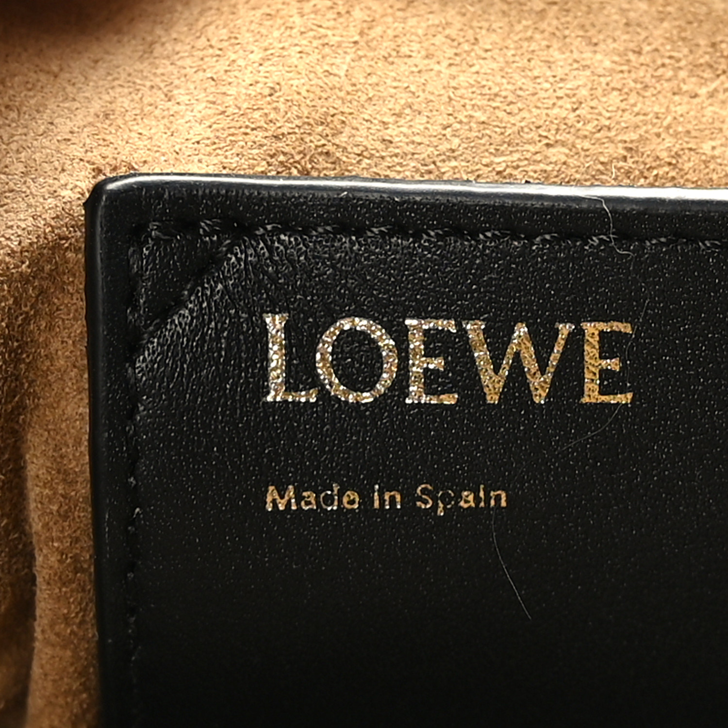 LOEWE Jacquard Anagram Calfskin Amazona 16 Black 1468713