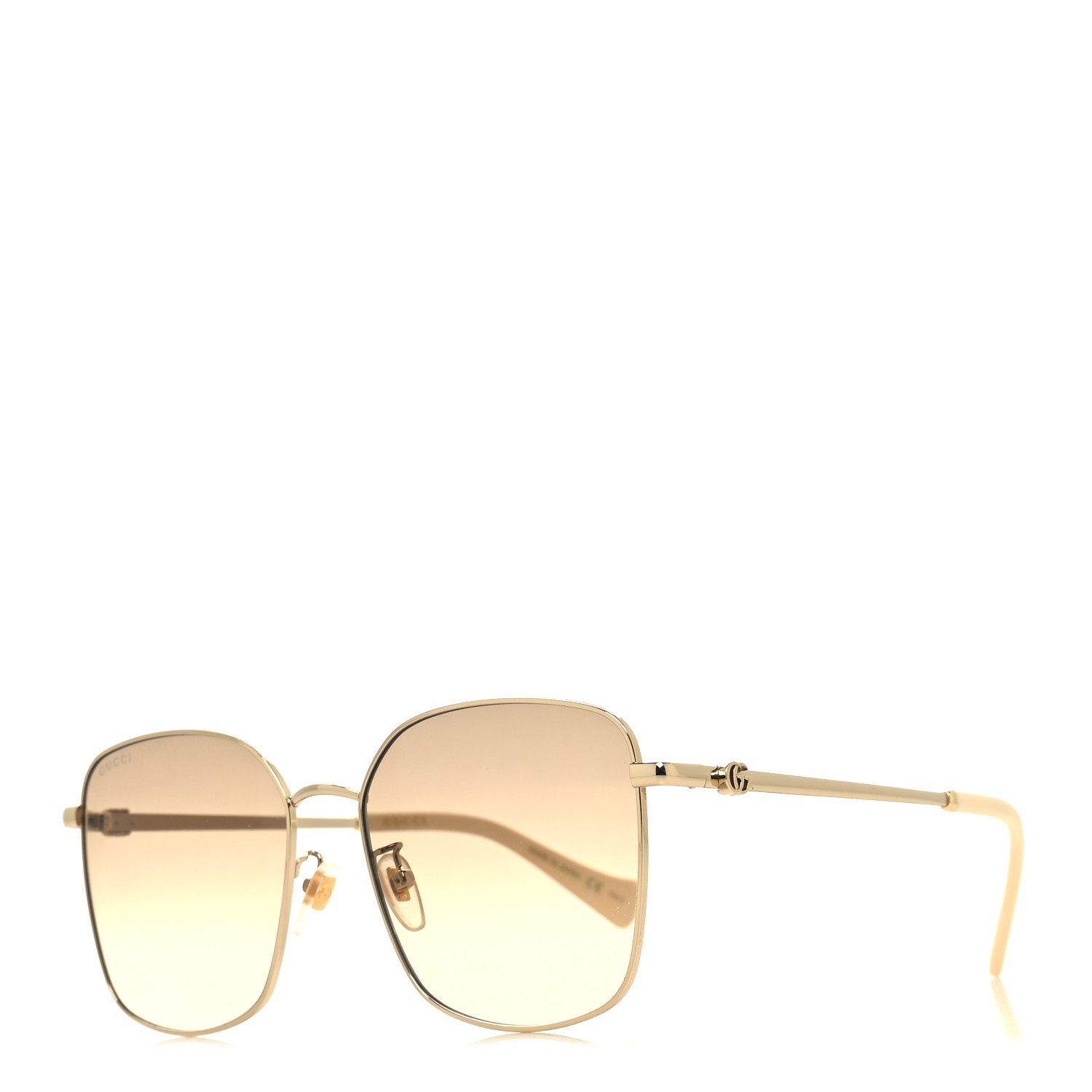 サングラス Gucci Sunglasses GG1146SK l Oversized Luxury GUCCI Square Frame GG1146SK Sunglasses Gold 1465845