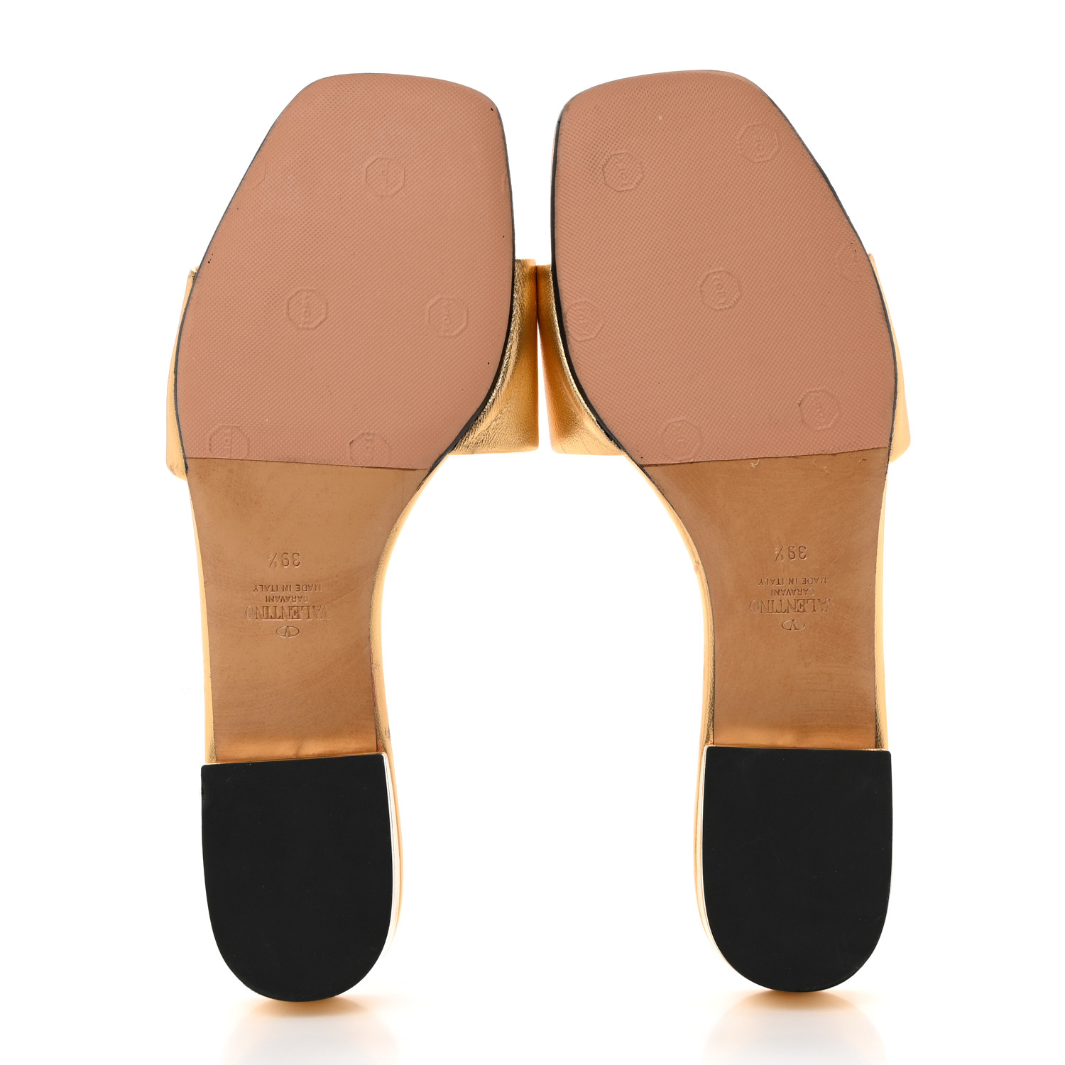 VALENTINO GARAVANI Metallic Nappa One Stud 20mm Slide