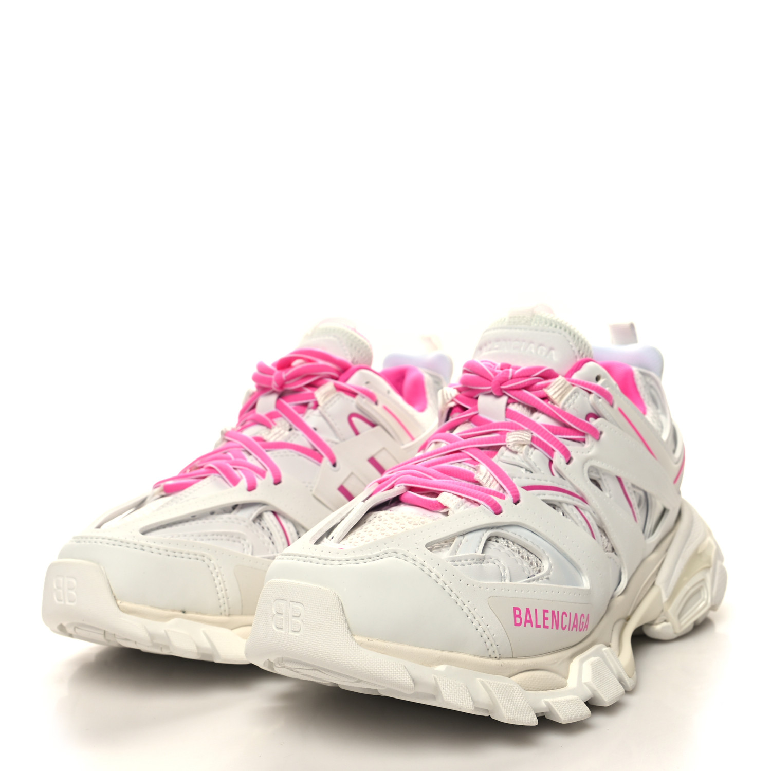 BALENCIAGA Mesh Rubber Bi-Color Womens Track Sneakers 37