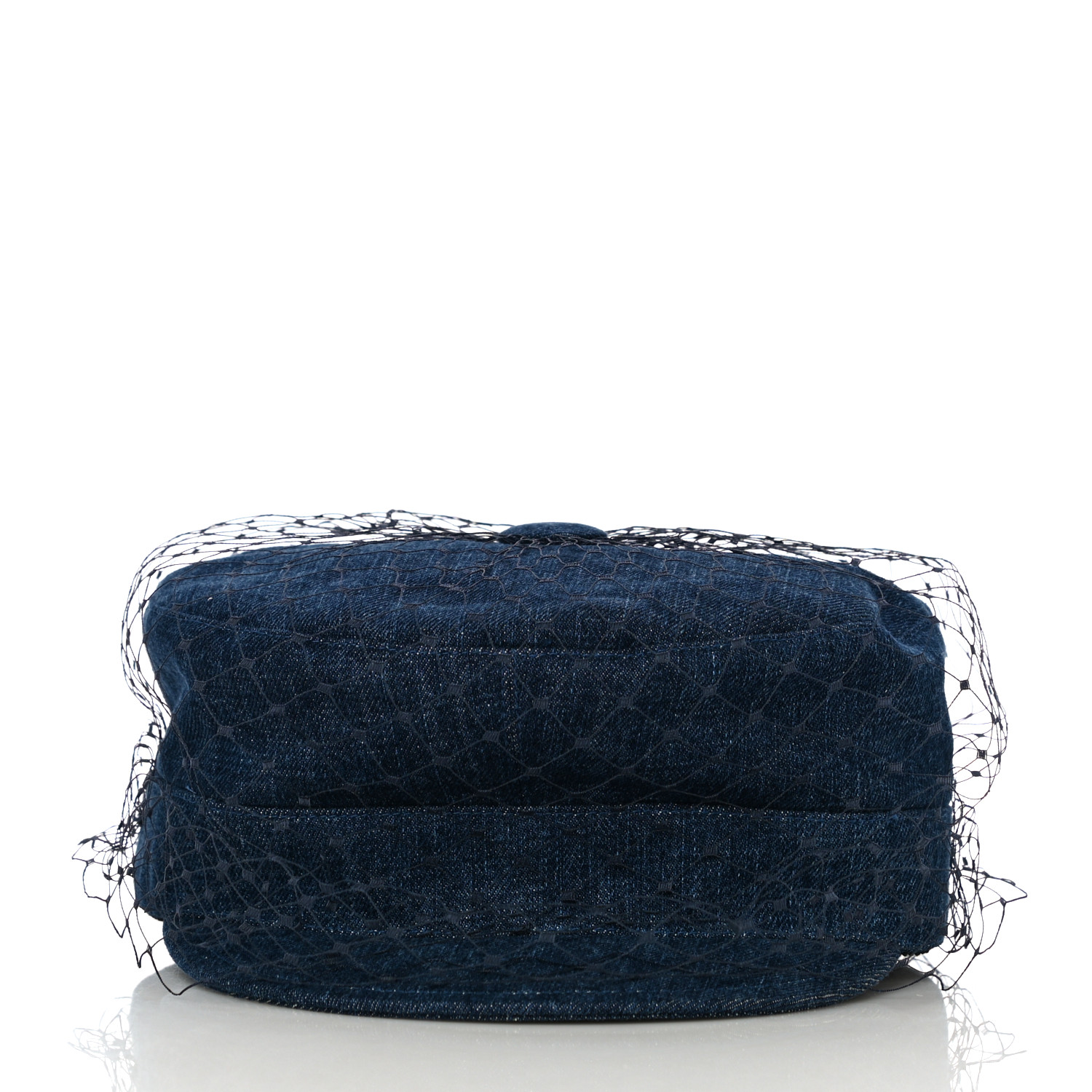 ディオール　Arty キャップ CHRISTIAN DIOR Denim Arty Cap with Veil 58 Blue 1347306