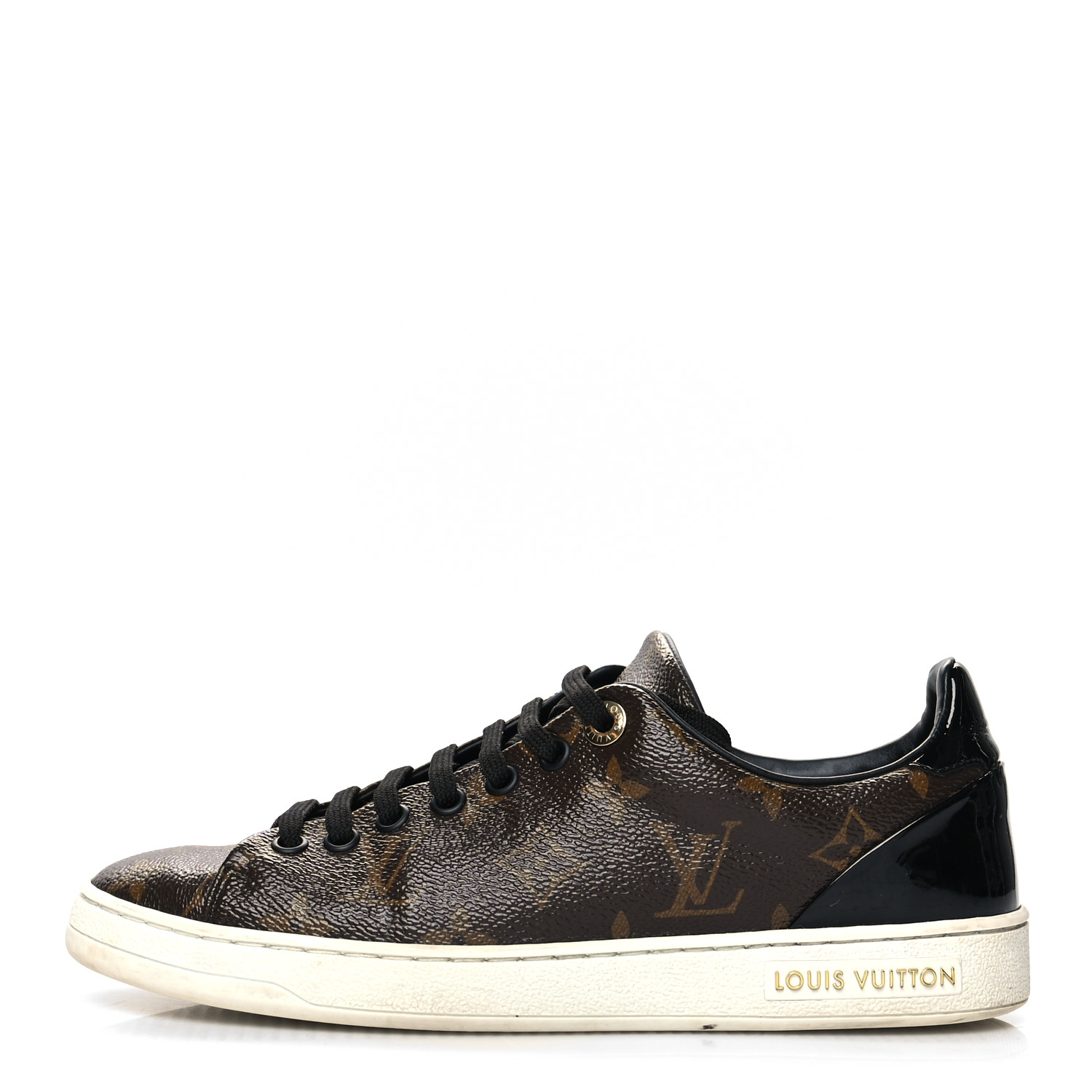 LOUIS VUITTON Patent Monogram Frontrow Sneakers 37 1275712