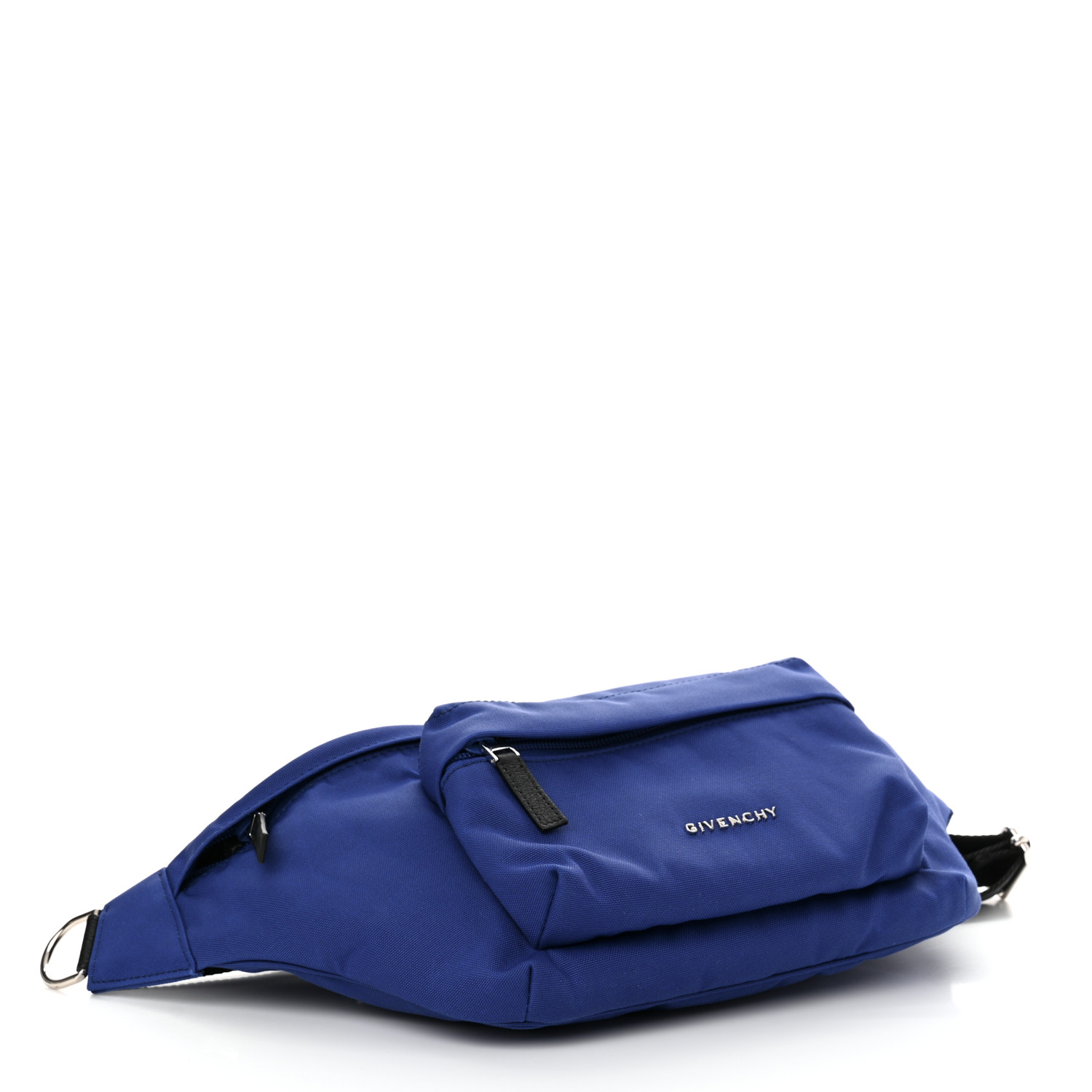 GIVENCHY Nylon Logo Belt Bag Ocean Blue 1543241 | FASHIONPHILE