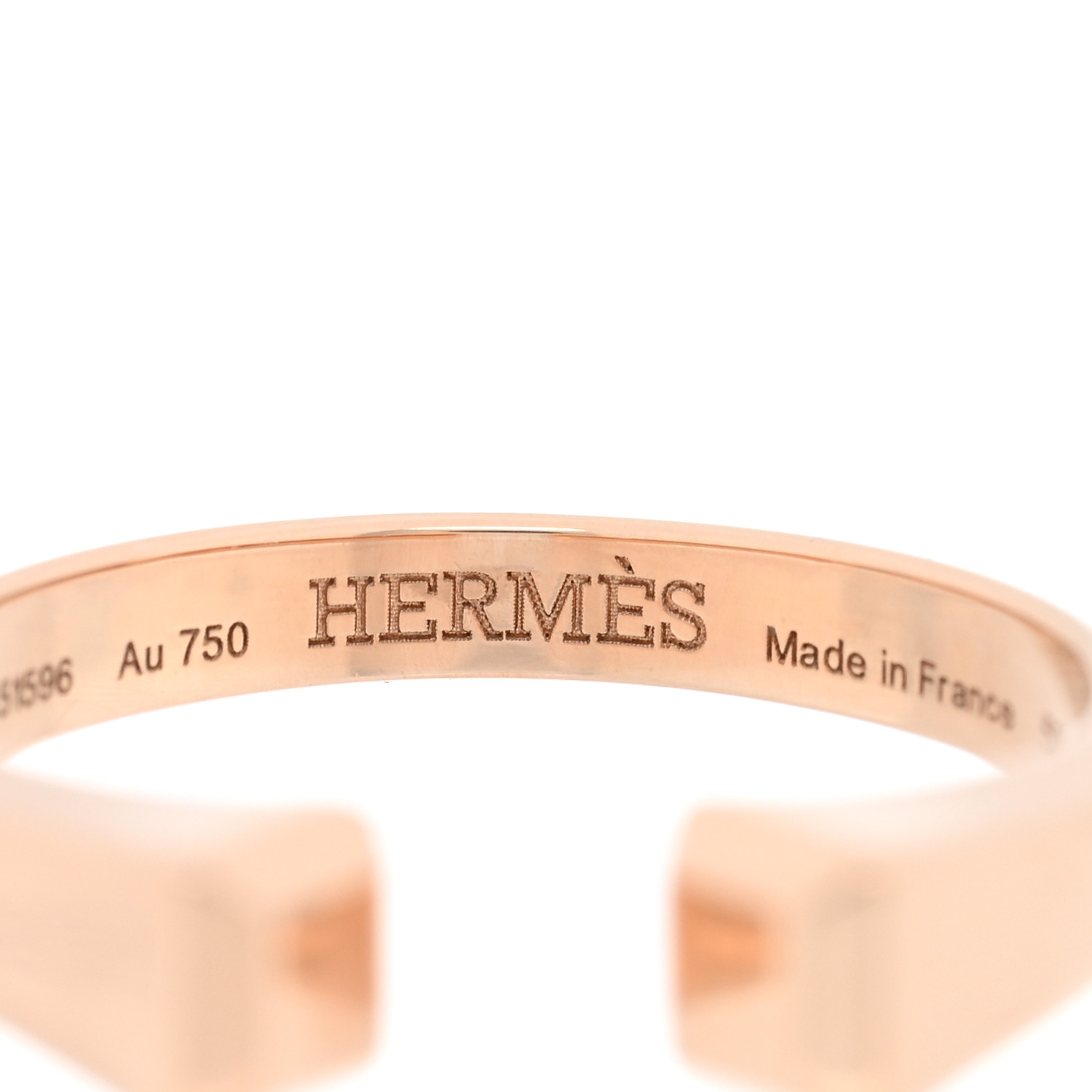 HERMES 稀少 リング ピンクゴールド ダイヤ Clou de forge PM Hermès Rose Gold And Diamond Clou De Forge Ring Available