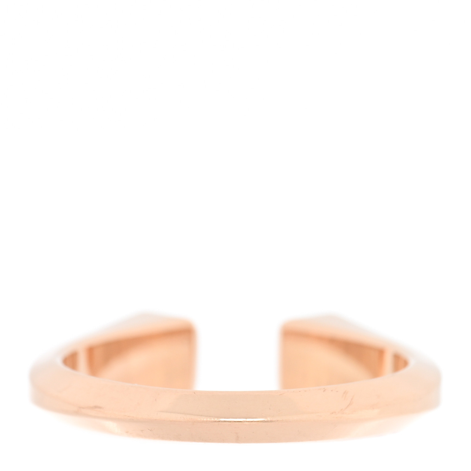 HERMES 稀少 リング ピンクゴールド ダイヤ Clou de forge PM Hermes 18k Rose Gold and Diamond Clou de Forge Ring Size