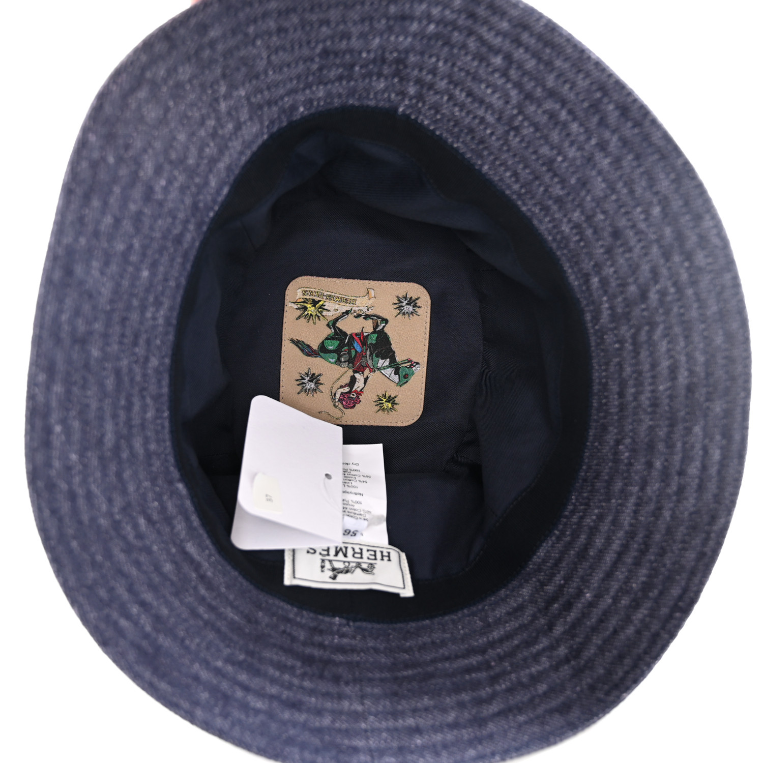 Hermes デニムバケハ HERMES Denim Eden Bucket Hat 56 Indigo 1364715 | FASHIONPHILE
