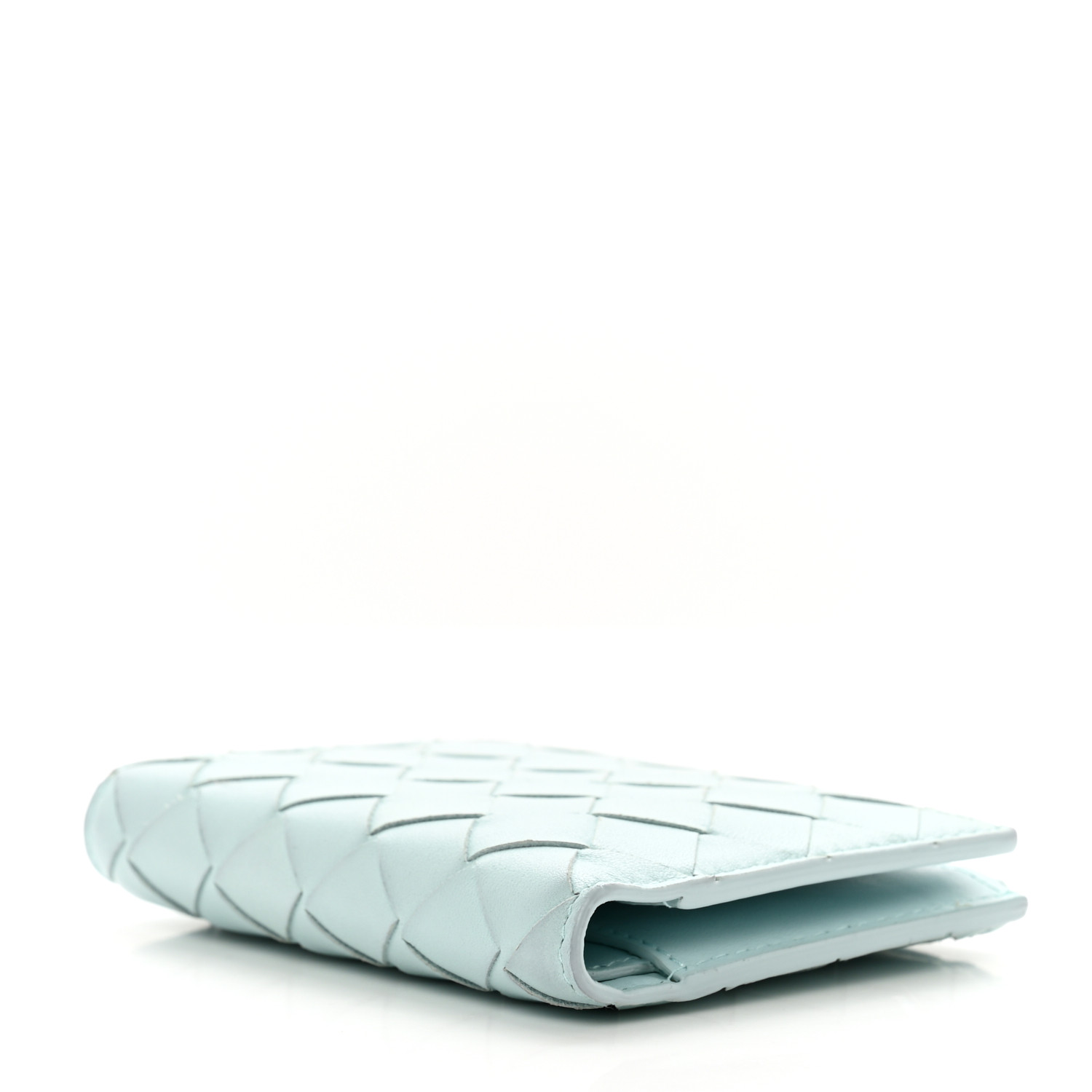 【BOTTEGA VENETA】Folded Flap Wallet Must Washed BOTTEGA VENETA Nappa Intrecciato Bifold Zip Wallet Teal