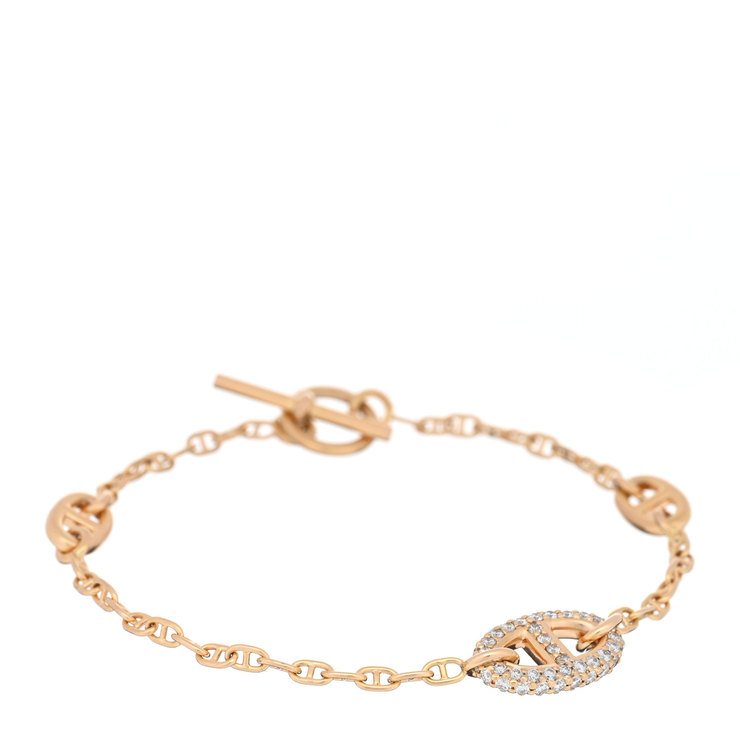 Hermès New Farandole bracelet TPM AUTH HERMES NEW FARANDOLE BRACELET TPM BRACELET K18RG ROSE