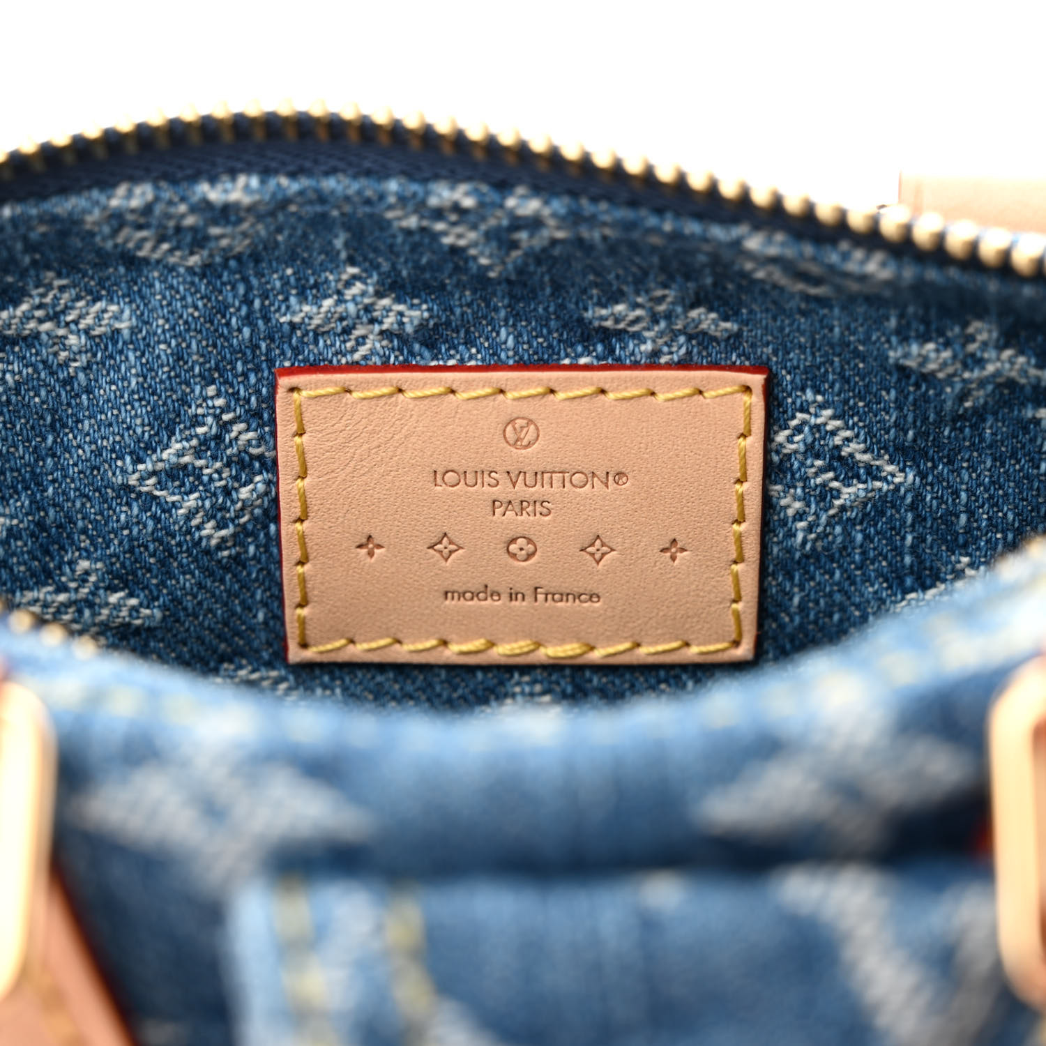 LOUIS VUITTON Monogram Denim Nano Speedy Blue 1444216