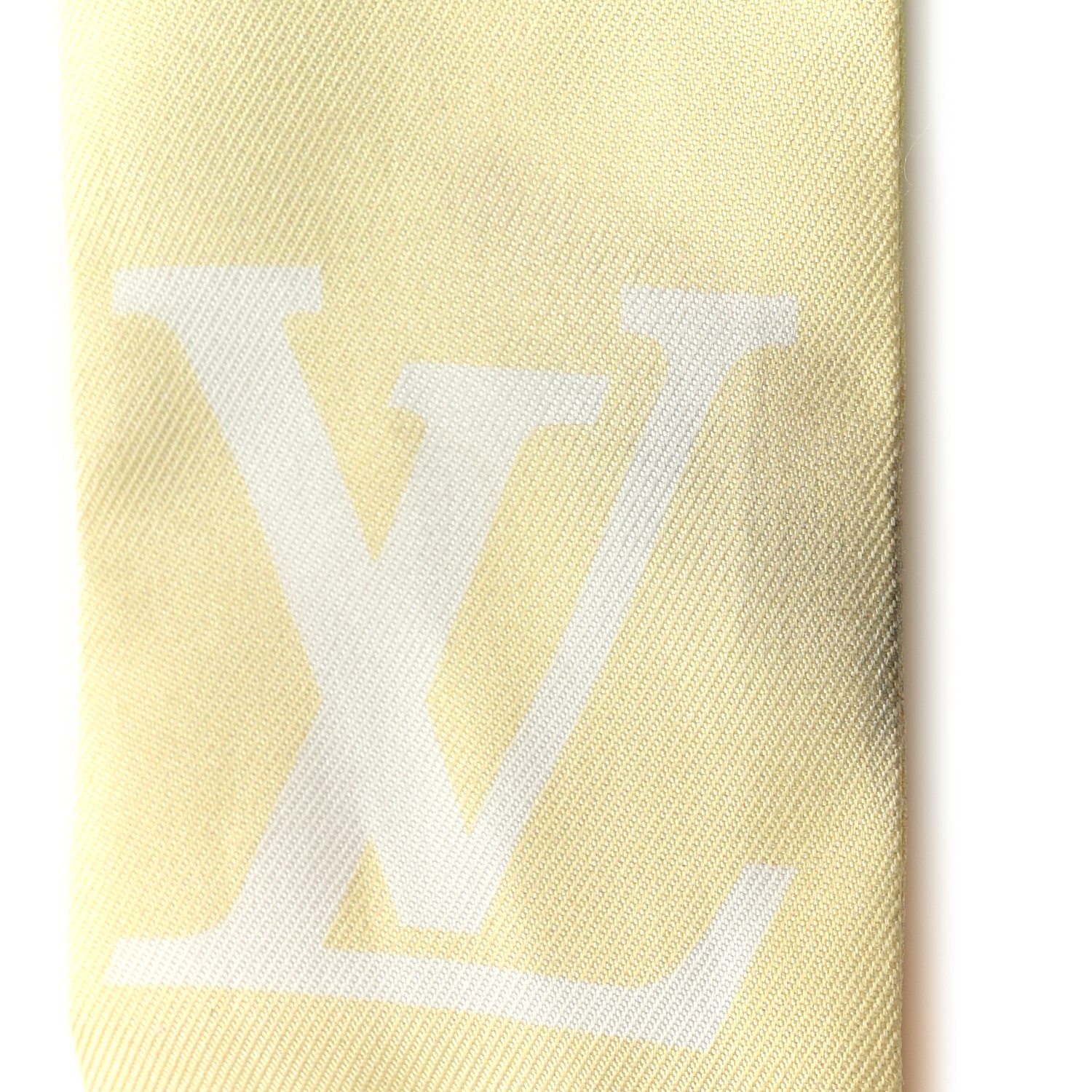 LOUIS VUITTON Silk Monogram LV Aurora Nano Bandeau Yellow