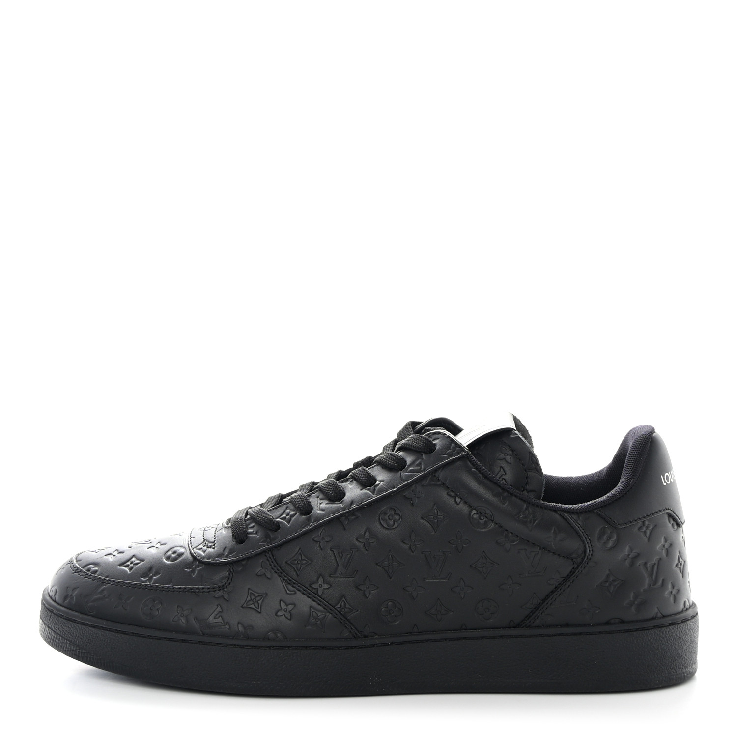 【正規品】LOUIS VUITTON ダミエブラック LOUIS VUITTON Calfskin Embossed Monogram Rivoli Mens