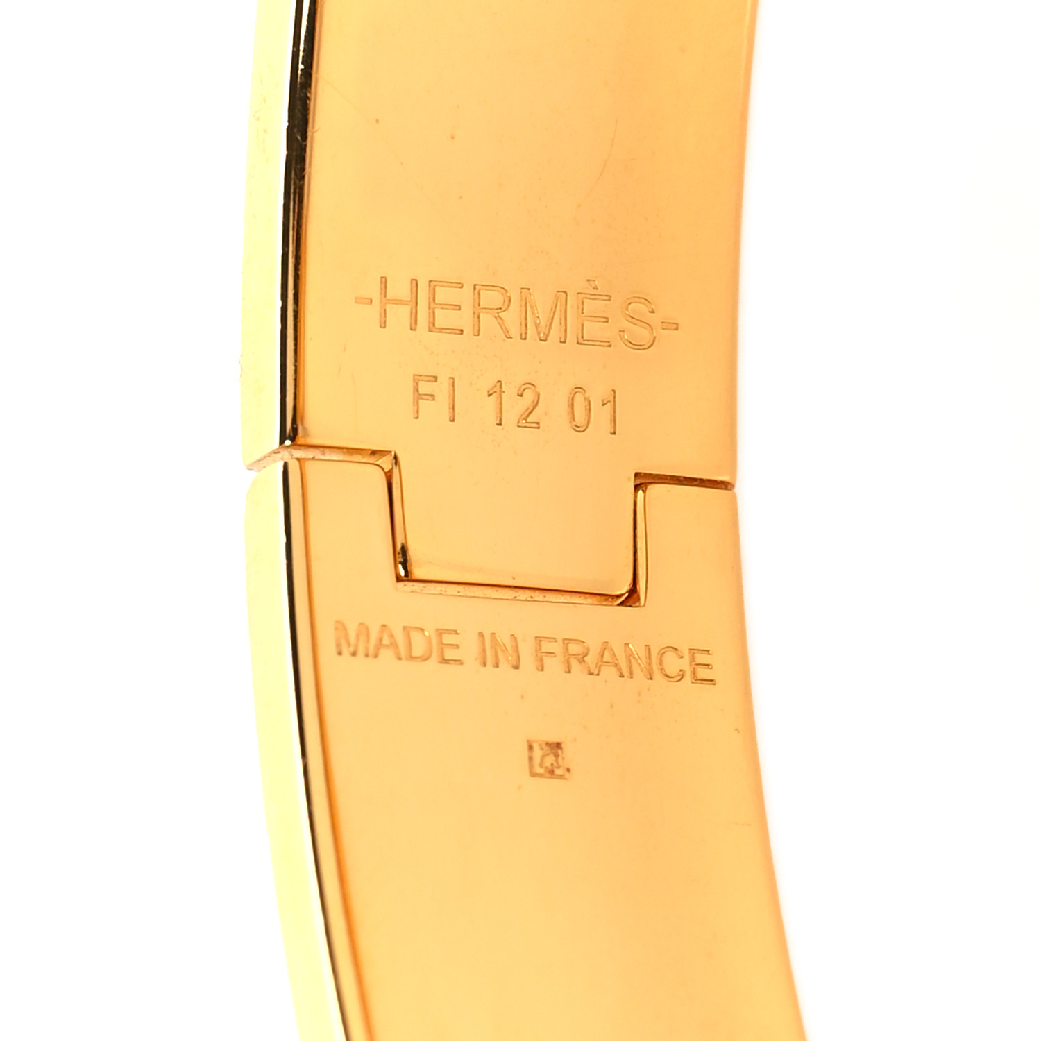 HERMES Enamel Printed Quadrige Au Fil Narrow Clic Clac H
