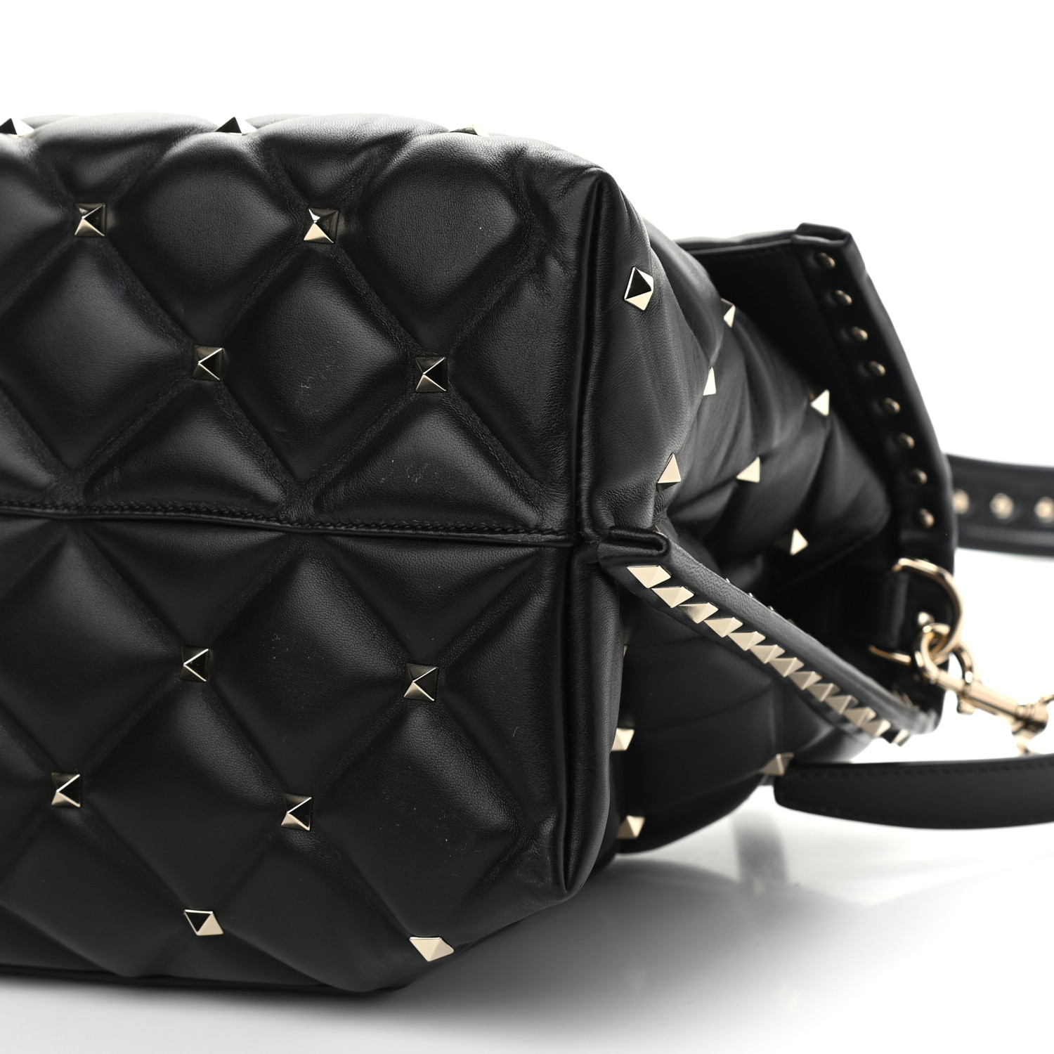 VALENTINO GARAVANI Nappa Large Candystud Top Handle Bag