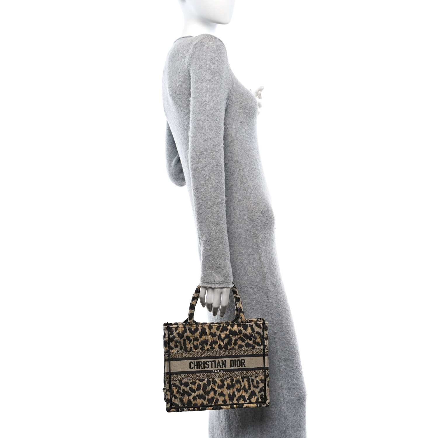 Dior ミッツァ ChristianDior CHRISTIAN DIOR Canvas Mizza Embroidered Small Leopard Book