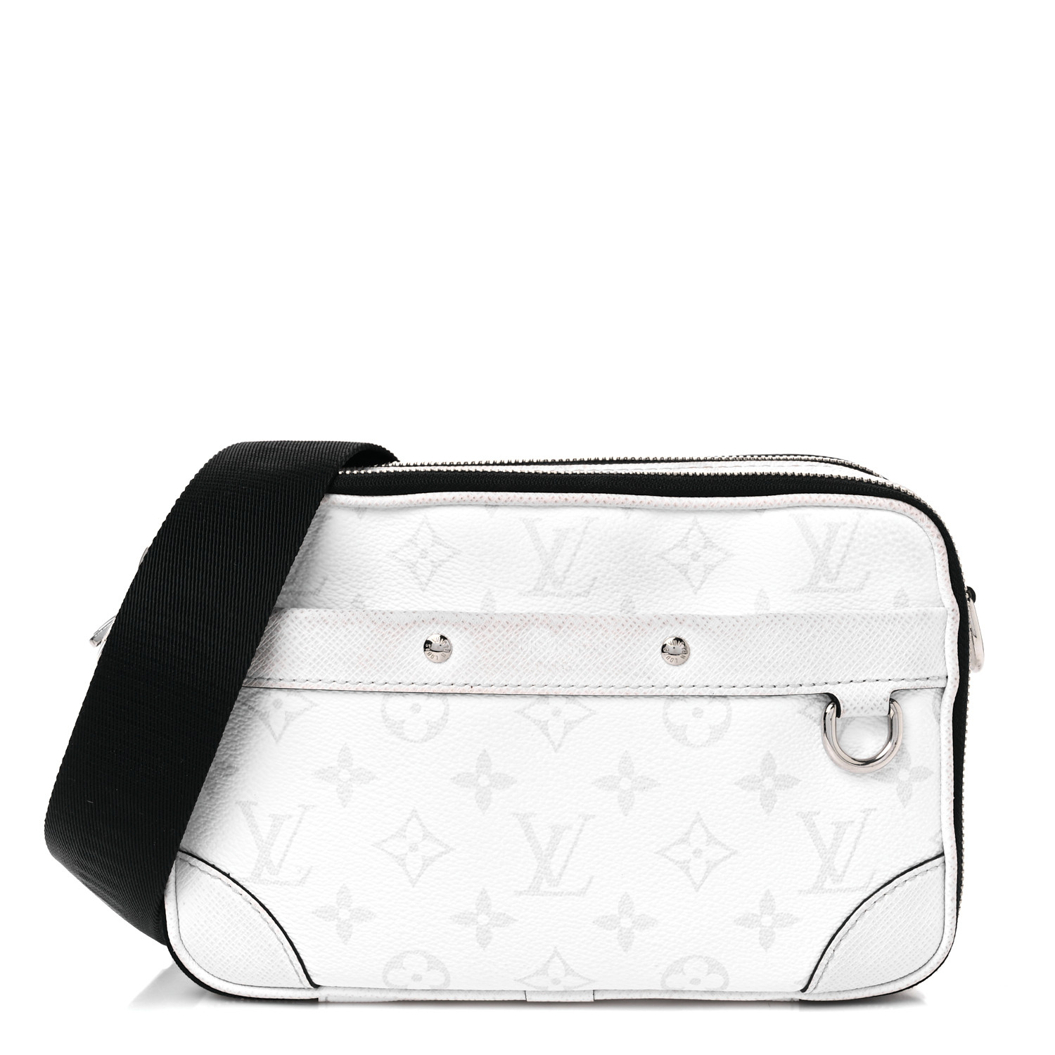 バッグ Louis Vuitton TaigaEclipseMessenger LOUIS VUITTON New flap Taiga Leather Messenger Bag Gray