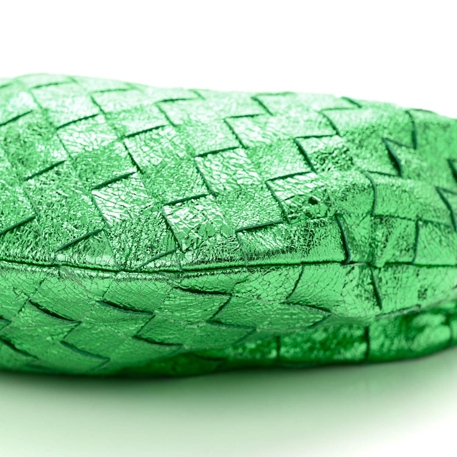 【送料&関税込】Bottega Veneta Pastel Green Nappa Leather An Bottega Veneta Small Green Leather Nappa Intreccio Cassette