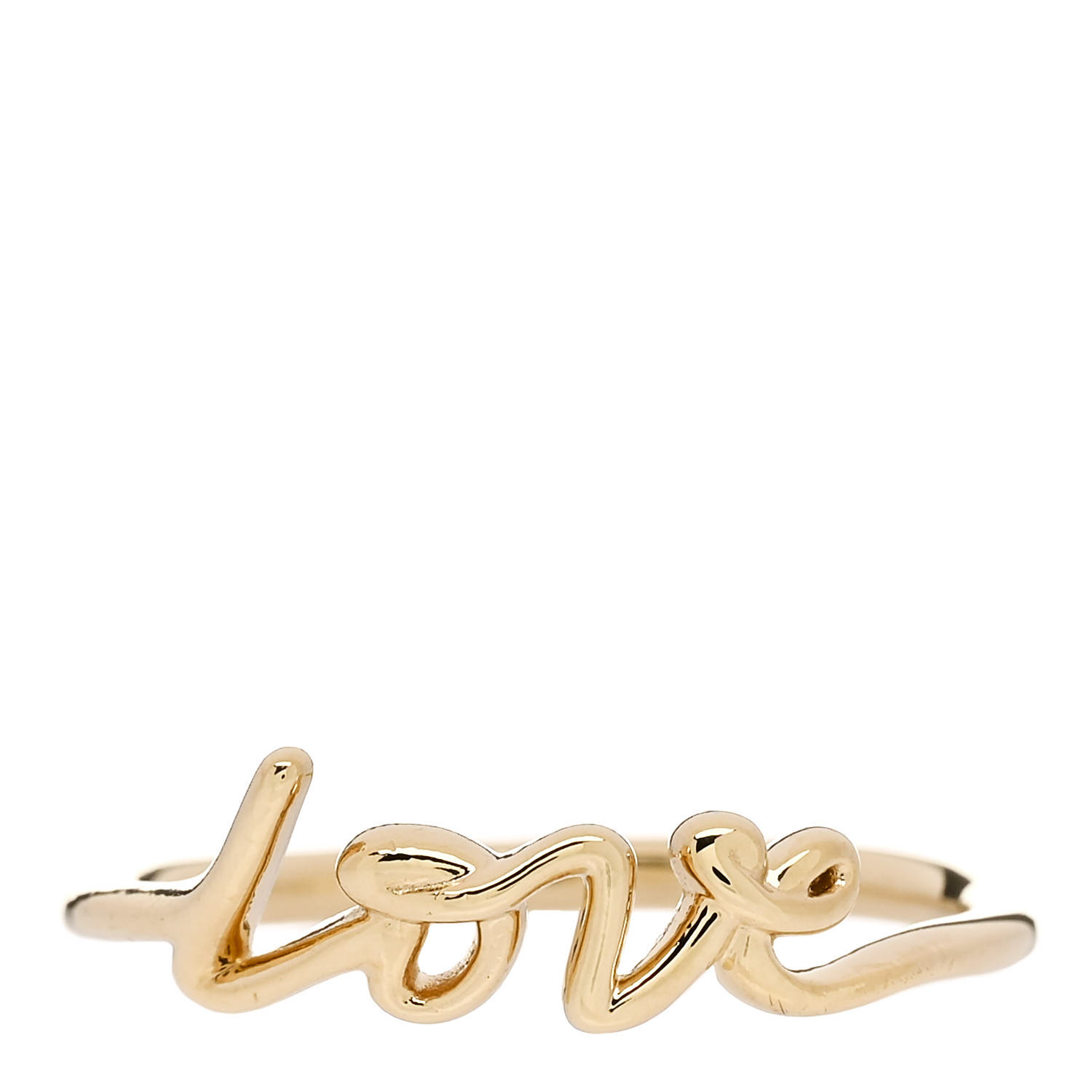 [Tiffany] ティファニー Paloma Graffiti ゴールド LOVEリング Paloma's Graffiti Love Ring in Yellow Gold, Mini | Tiffany