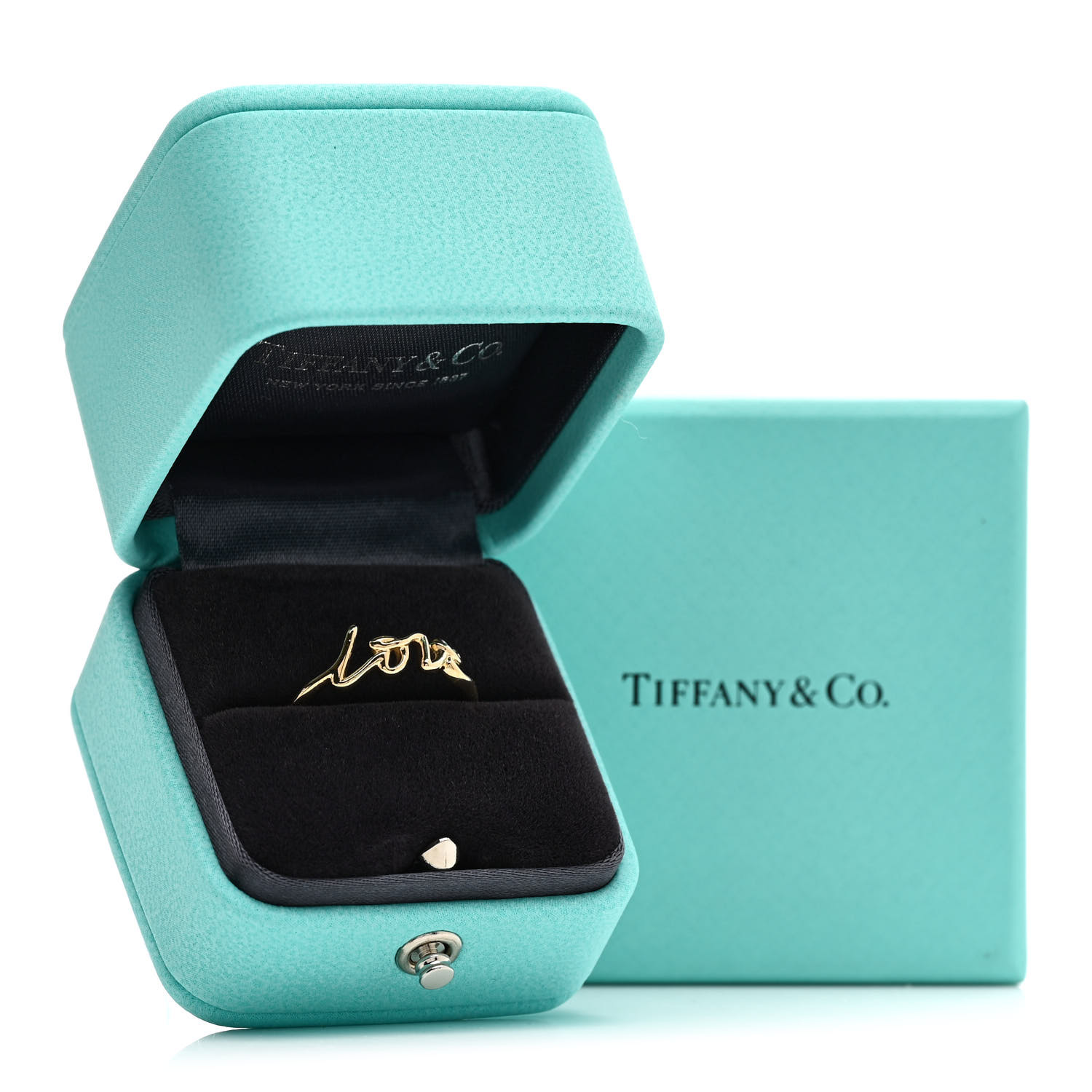 [Tiffany] ティファニー Paloma Graffiti ゴールド LOVEリング Paloma's Graffiti Love Ring in Yellow Gold, Mini | Tiffany
