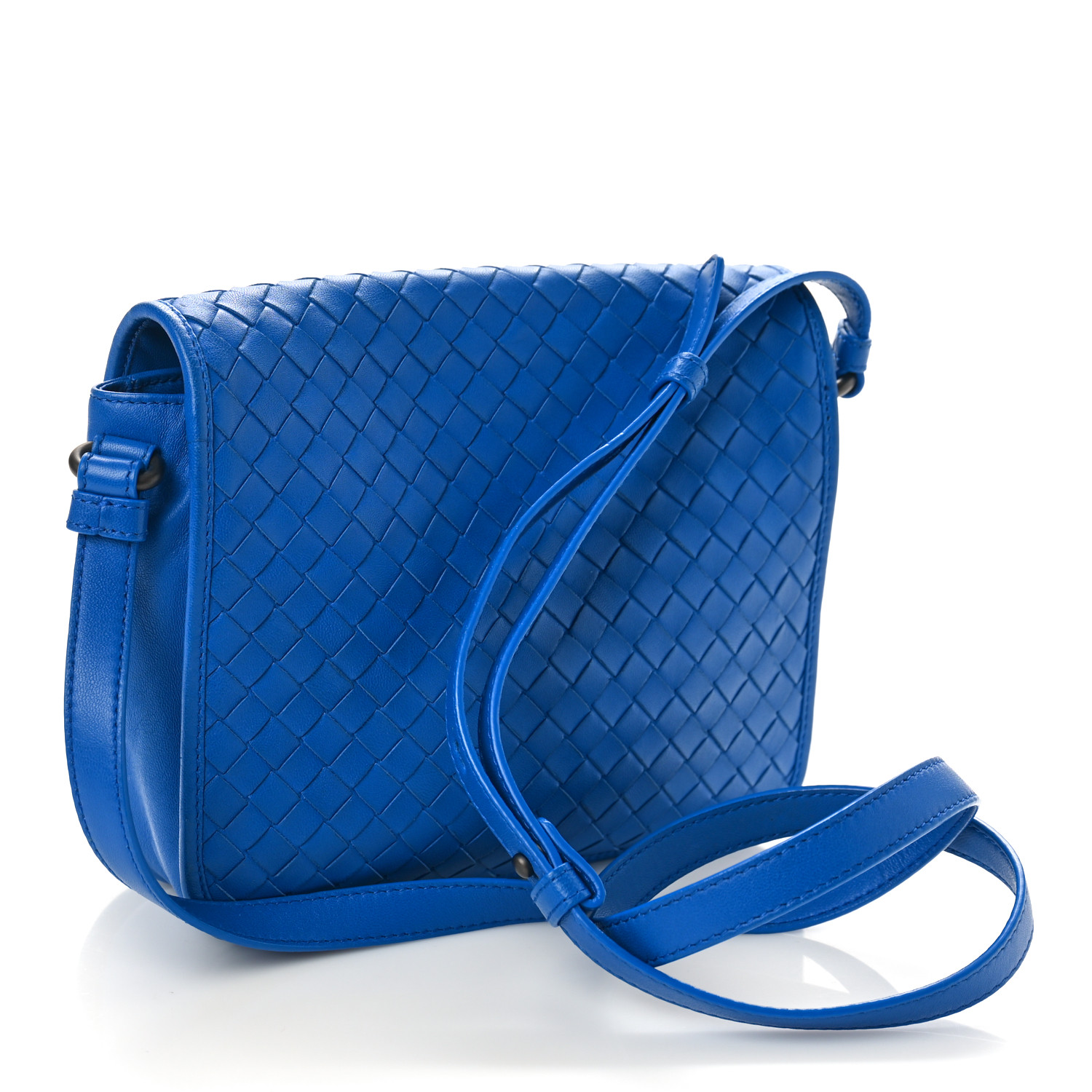 ショルダーバッグ BOTTEGA VENETA INTRECCIATO MESSENGER BAG BOTTEGA VENETA Nappa Intrecciato Messenger Bag Blue 1493002