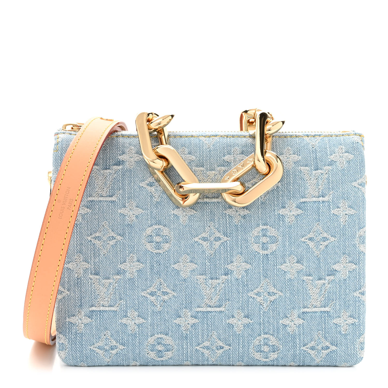 [SALE]ヴィトン Vuitton クッサン BB スカイブルー デニム スカイブルーデニムがお洒落♪ルイヴィトン クッサン BB 偽物