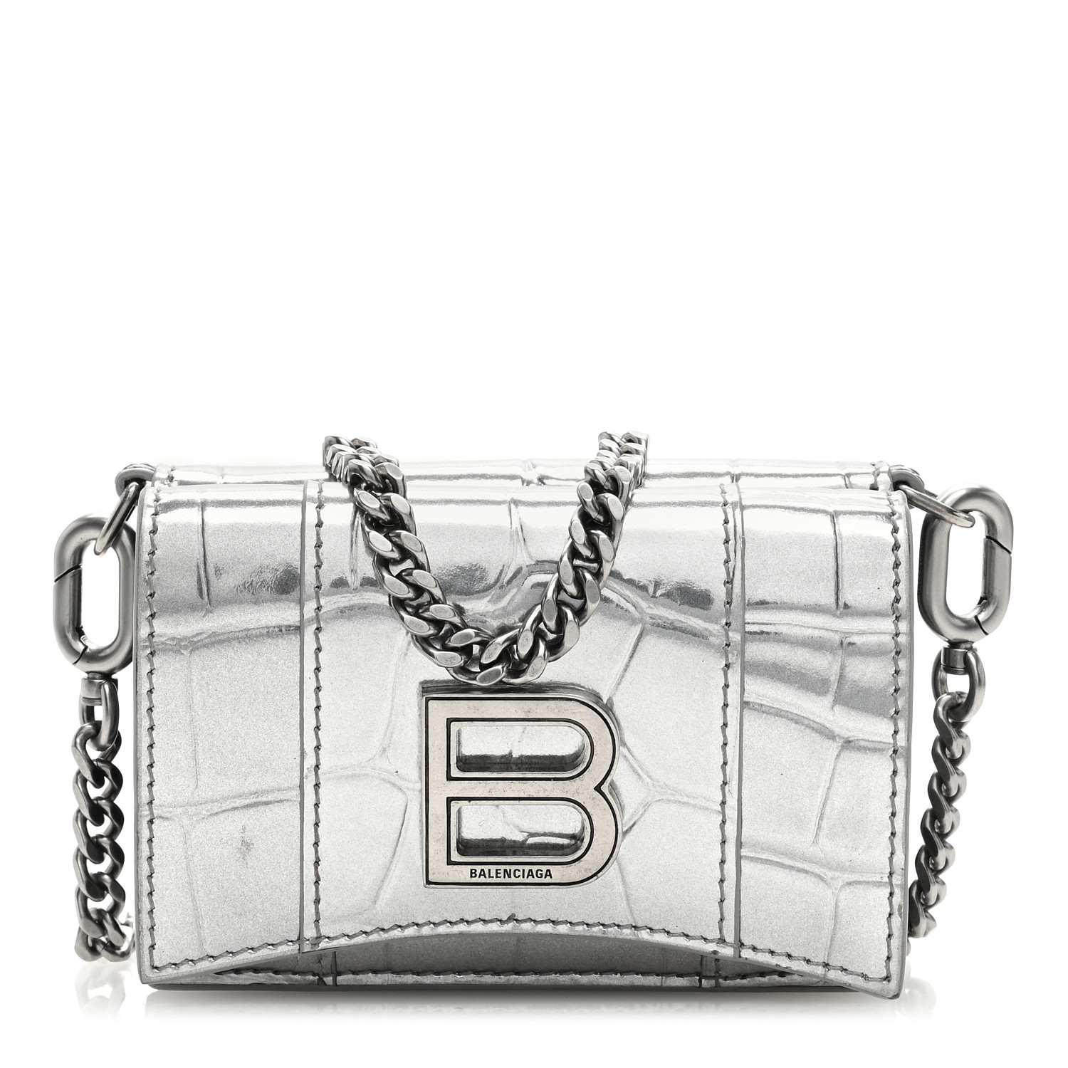 【BALENCIAGA】パンツチェーンチャーム付き エッフェル塔 Silver BALENCIAGA 美品 バレンシアガ Tags パンツチェーン ウォレット