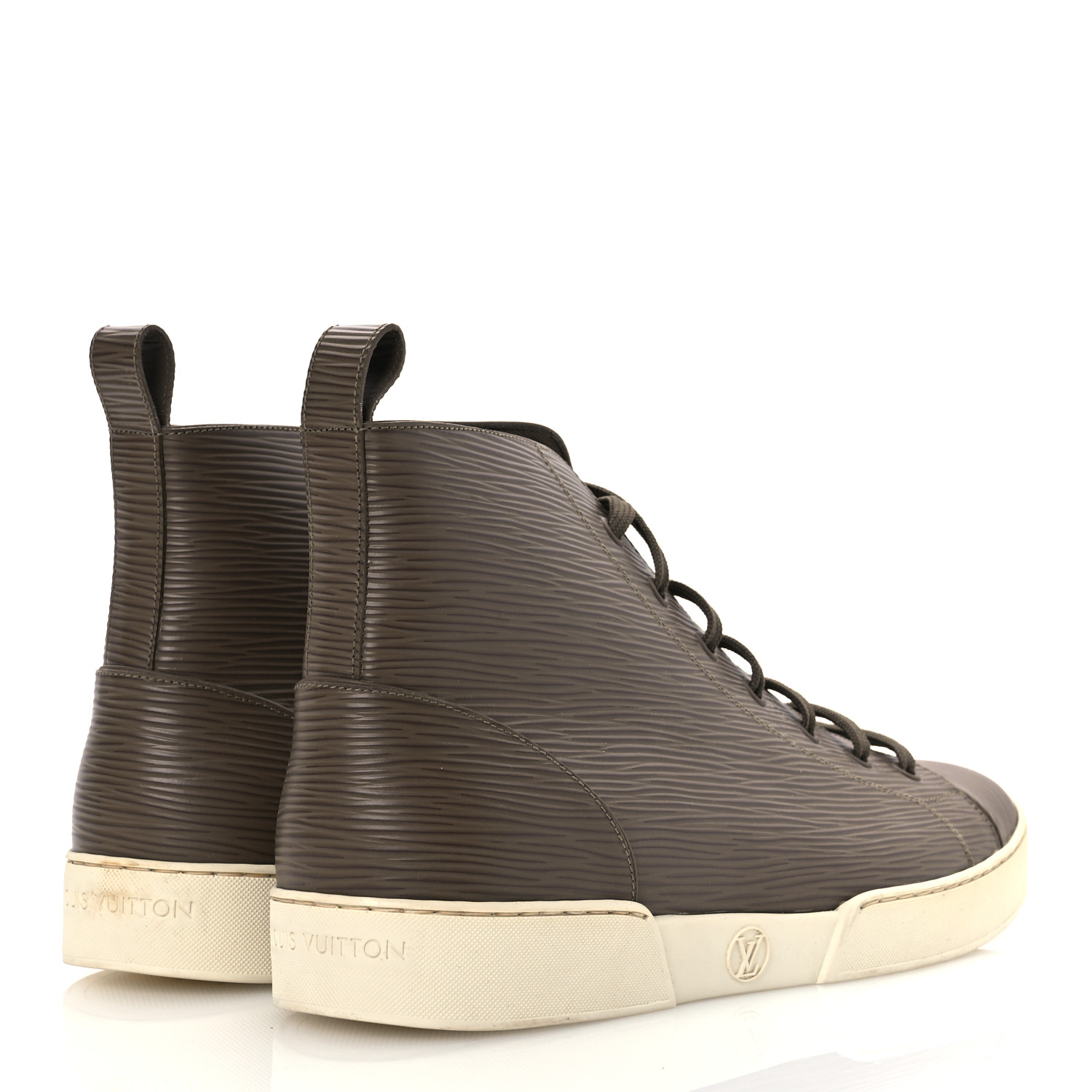 LOUIS VUITTON　希少エピ LOUIS VUITTON Epi Match Up Sneakers 8 Kaki 1678878