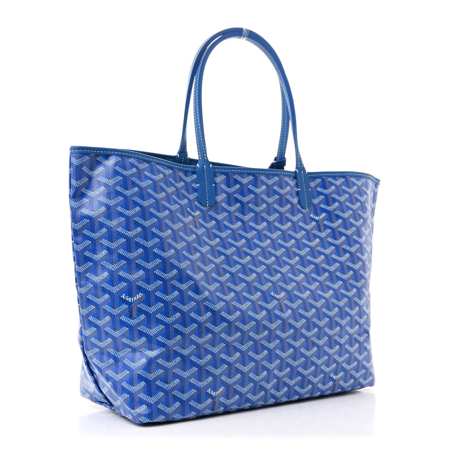 Goyard サンルイpm スカイブルー GOYARD Goyardine Saint Louis PM Sky Blue 1677392 | FASHIONPHILE
