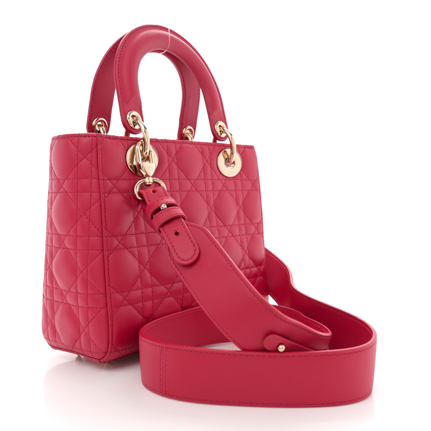 CHRISTIAN DIOR Lambskin Cannage Dioramour Small My ABCDior