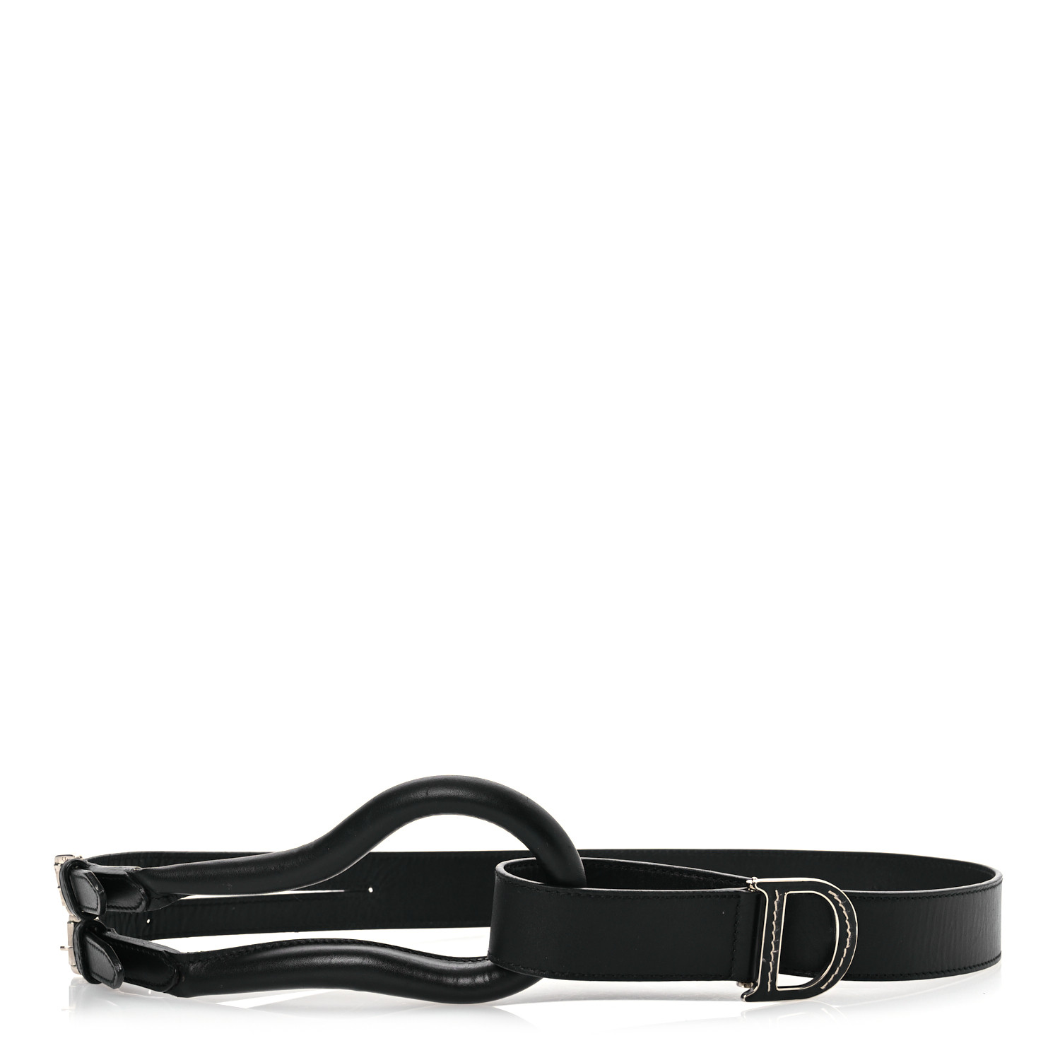 Christian Dior 黒 ベルト Christian Dior Vintage Men's Black Leather Belt,Size 110/44