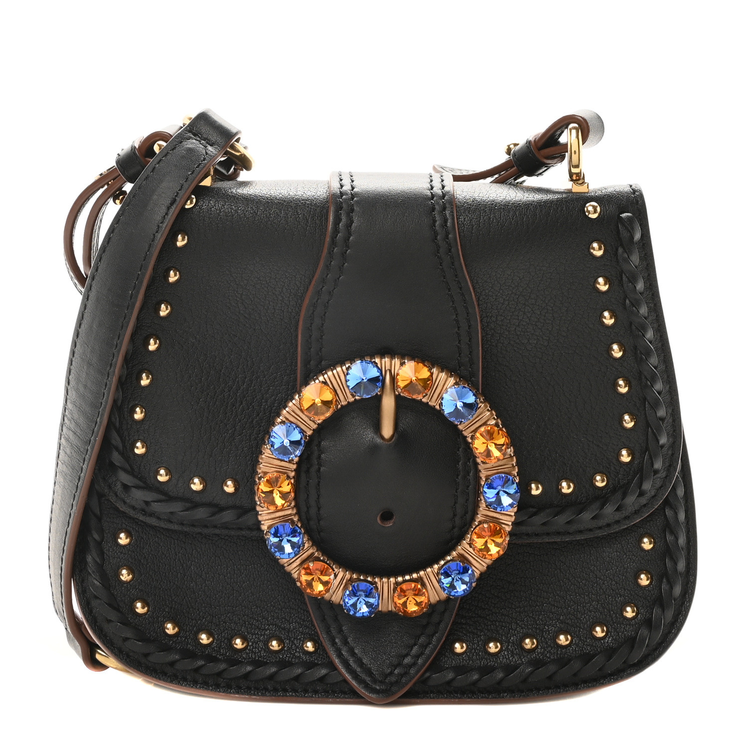 ハンドバッグ Miu Miu Embellished Satin Handbag Miu Miu Small Satin Crystal-Embellished Top-Handle Bag