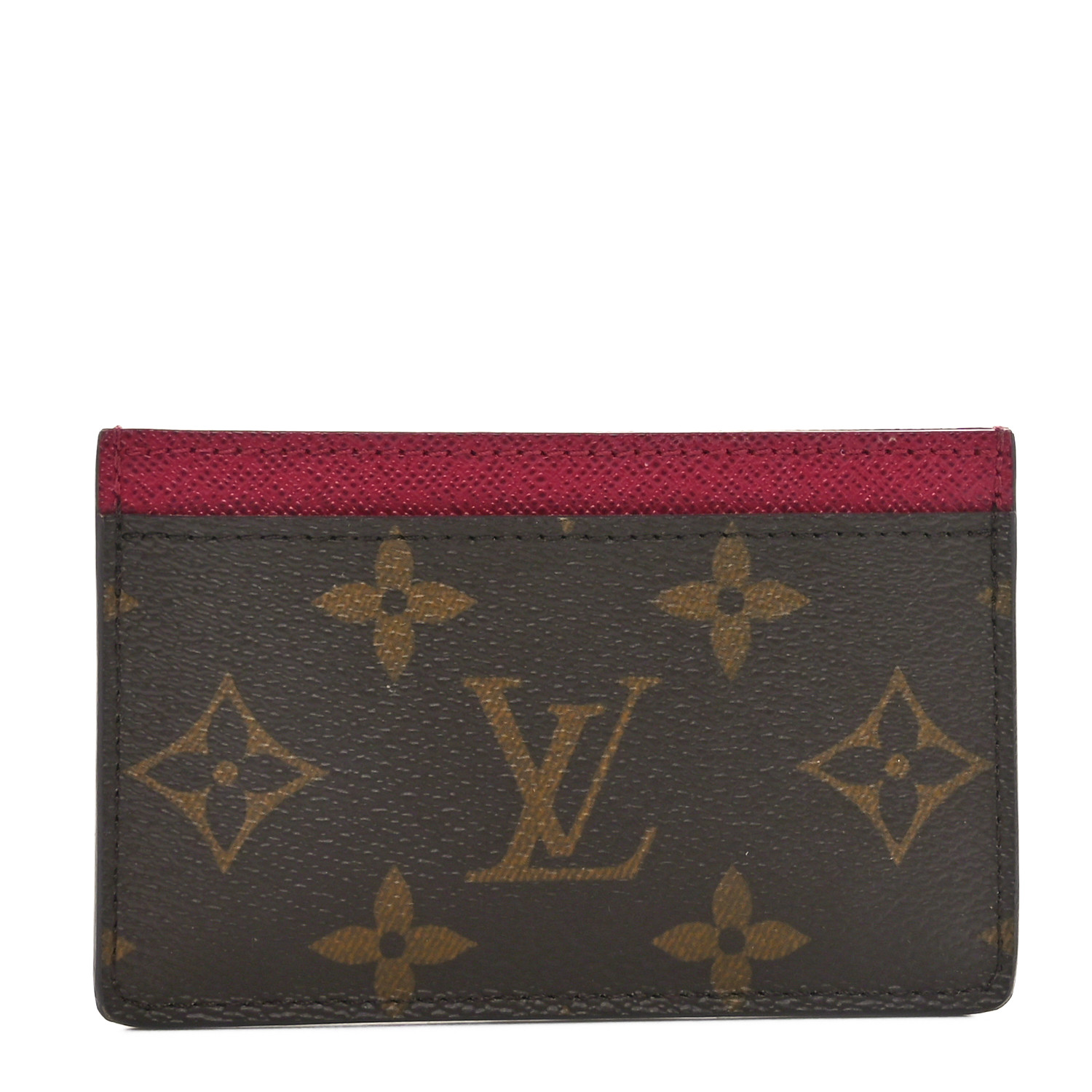【Louis Vuitton】 Card Holder Monogram Fuchsia LOUIS VUITTON Monogram Card Holder Fuchsia 1680914