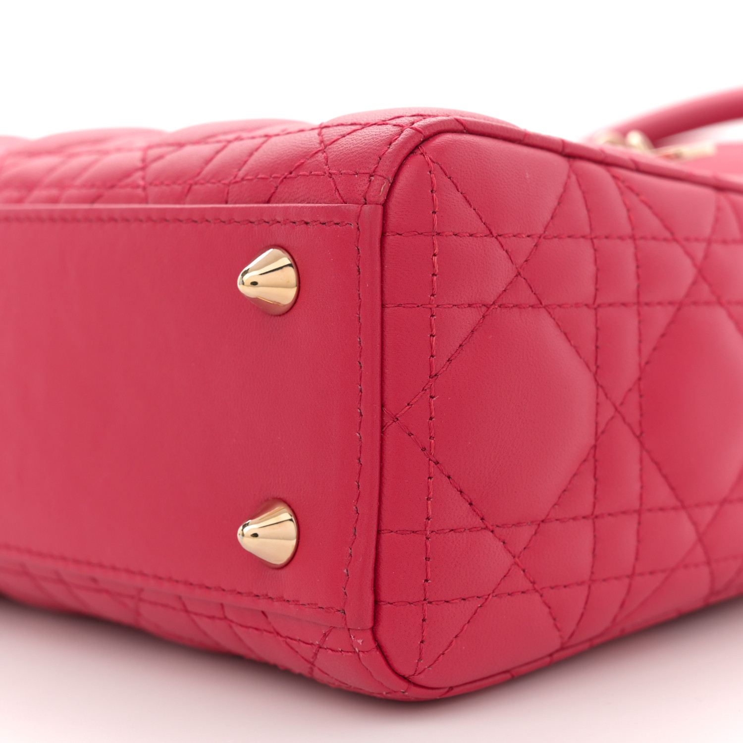 CHRISTIAN DIOR Lambskin Cannage Dioramour Small My ABCDior