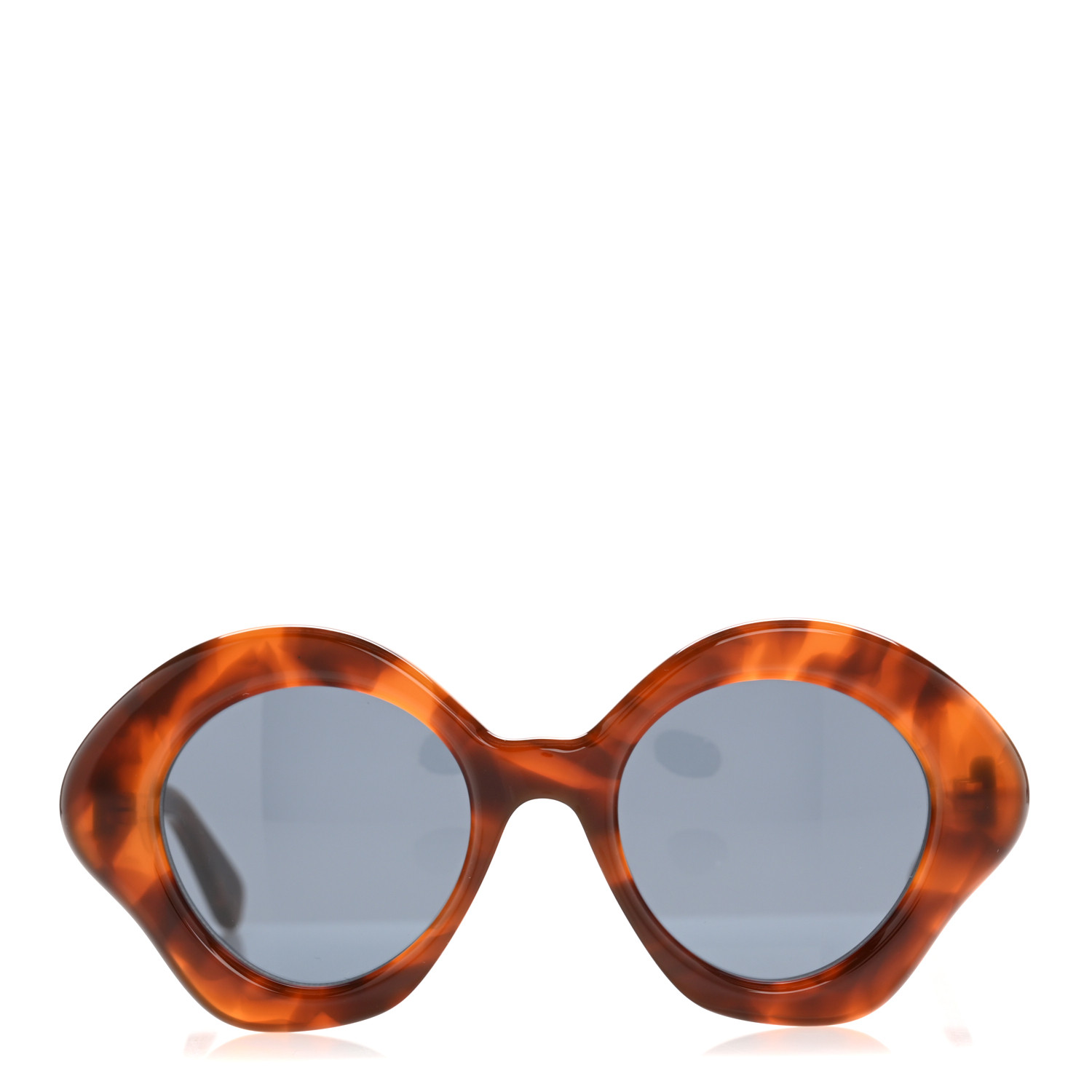 LOEWE Acetate Curvy Cat Eye Sunglasses LW40125U Light Havana