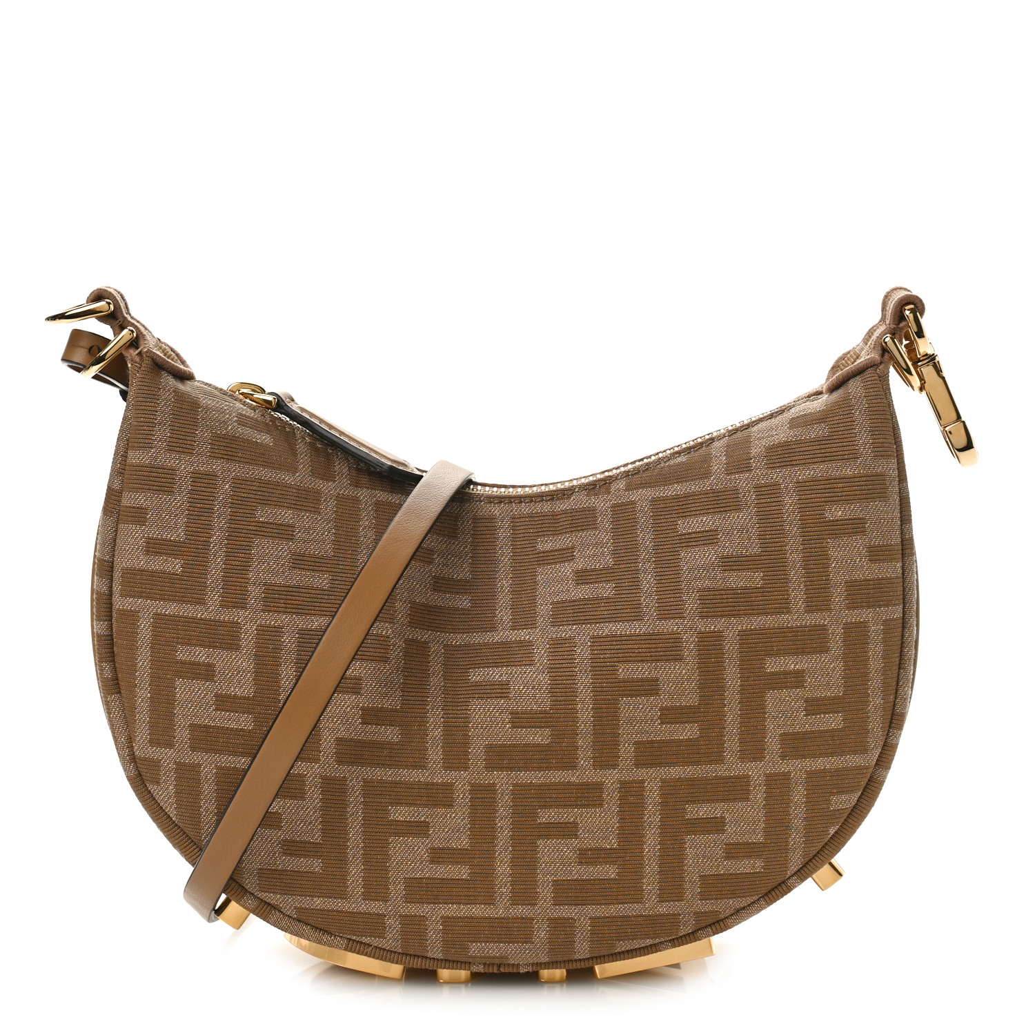 【FENDI】MINI FF FENDIGRAPHY HOBO BAG Fendi - Fendigraphy mini hobo bag Beige - The Corner