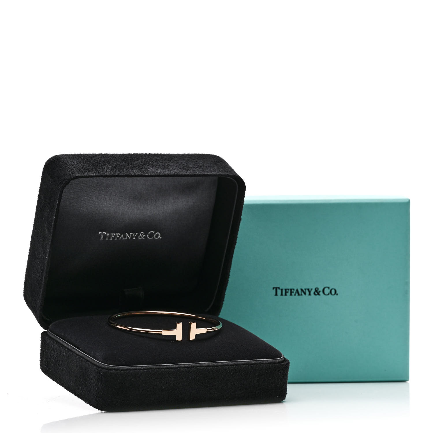 ブレスレット Tiffany & Co T Wire Bracelet Rose Gold Black Diamonds Tiffany T Black Onyx Wire Bracelet in Rose Gold | Tiffany