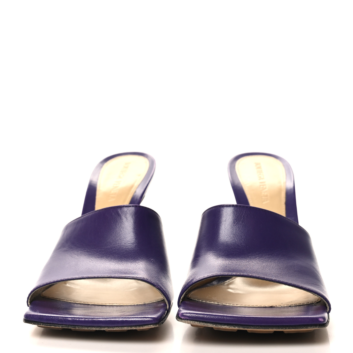 サンダル・ミュール BOTTEGA VENETA Lilac Pvc Stretch Mules Bottega Veneta The Band Mules in Lavender | FWRD