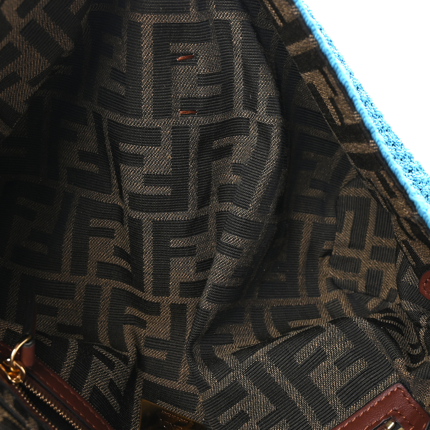 【FENDI】BAGUETTE PAGLIA CROCHET◆8BR600AV26 Fendi 'Baguette' Crochet Shoulder Bag With Adjustable And