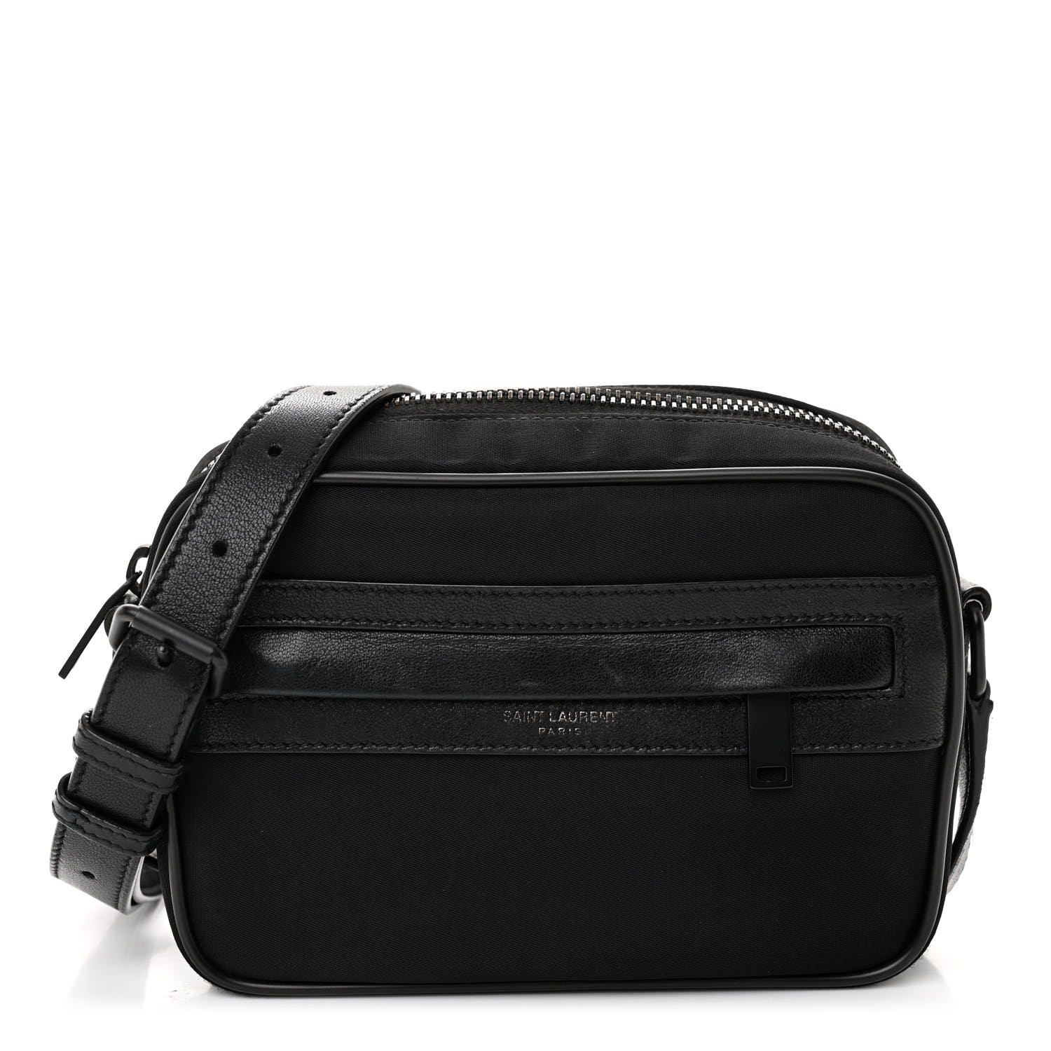 【SAINT LAURENT 】 CAMP CAMERA BAG Camp camera bag in ECONYL® and lambskin | Saint Laurent | YSL TH