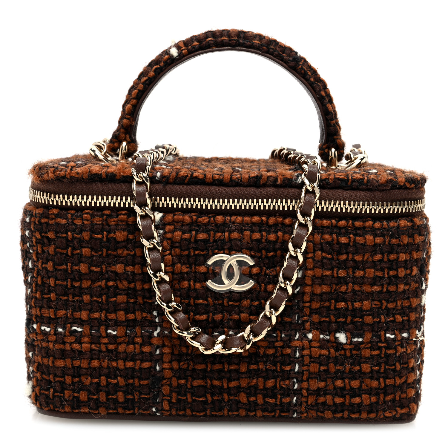 Tweed Chain Vanity Bag