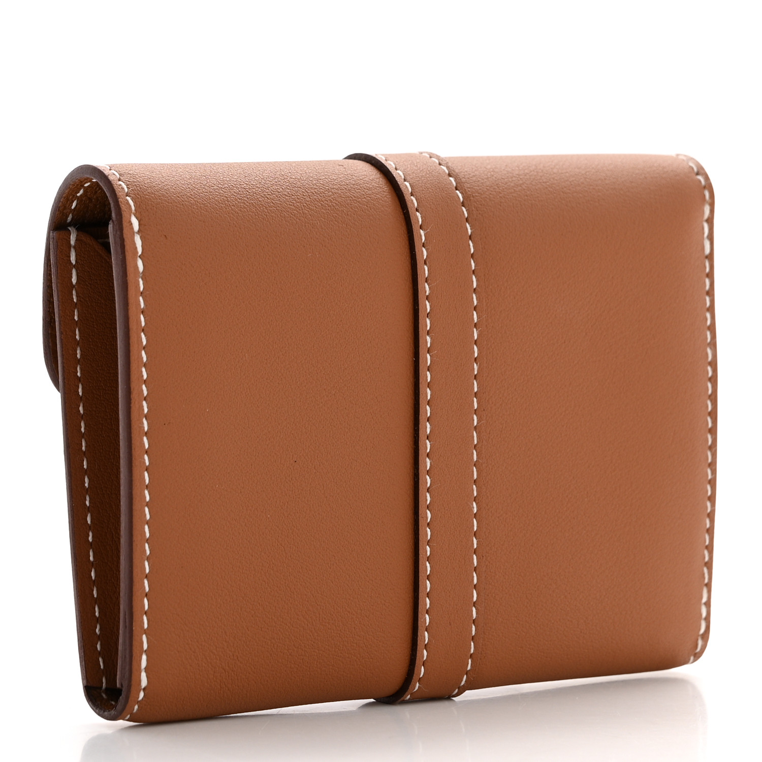 HERMES Swift Glenan Compact Wallet Gold 1610979 | FASHIONPHILE